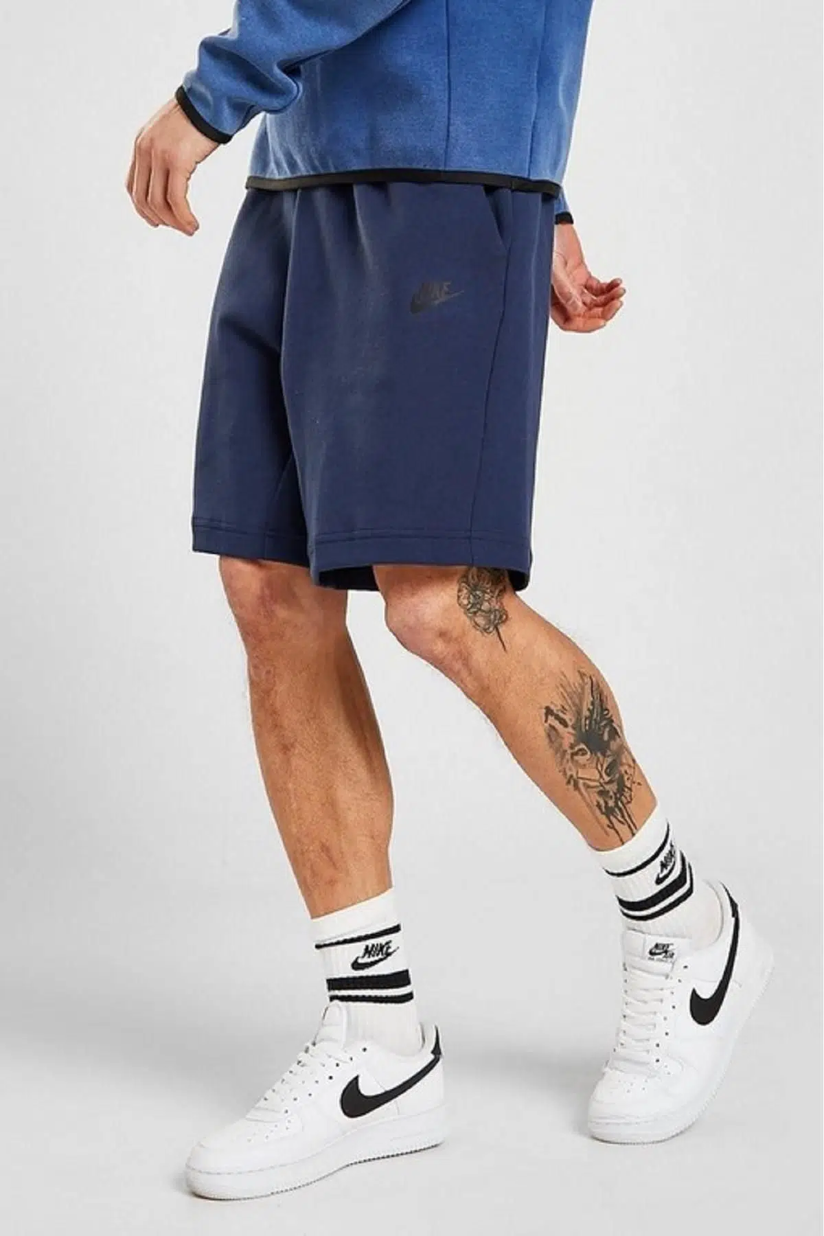 Nike Tech Fleece Erkek Şort Lacivert