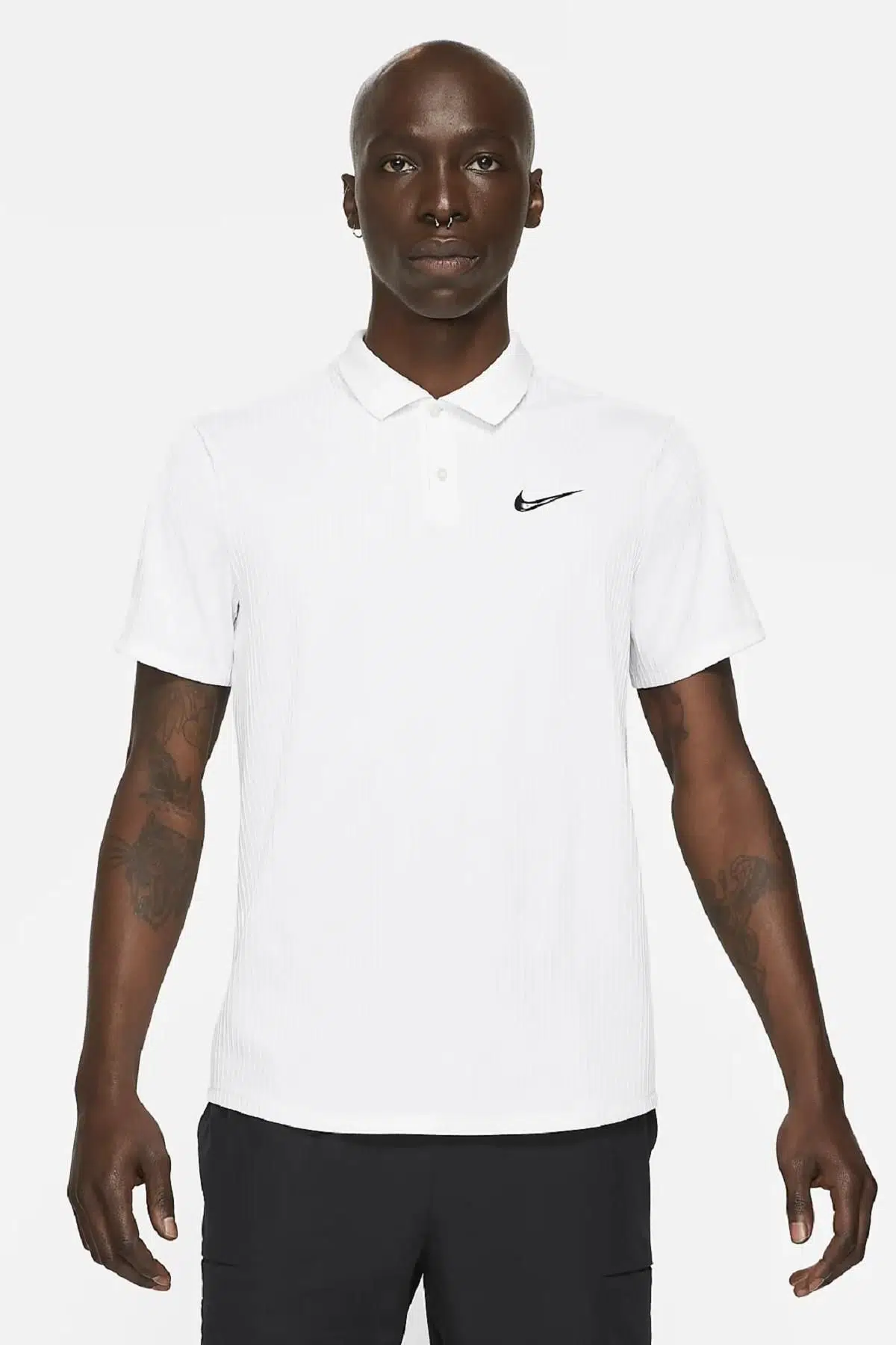Nike Tenis Tshirt Court Dri-FIT ADV Slam Beyaz Tenis Tişört