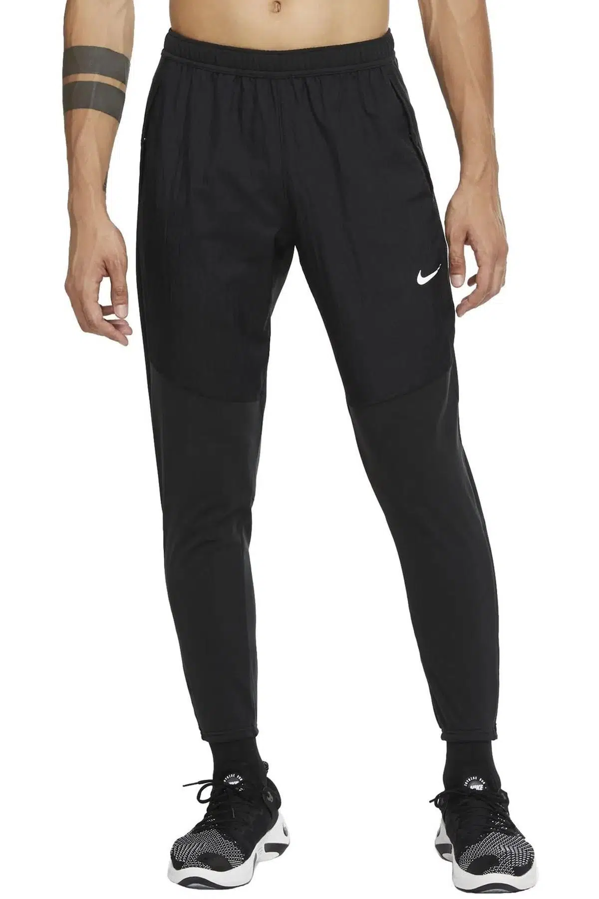 Nike Therma Essential Running Trousers Erkek Bel Cepli Eşofman Altı Siyah