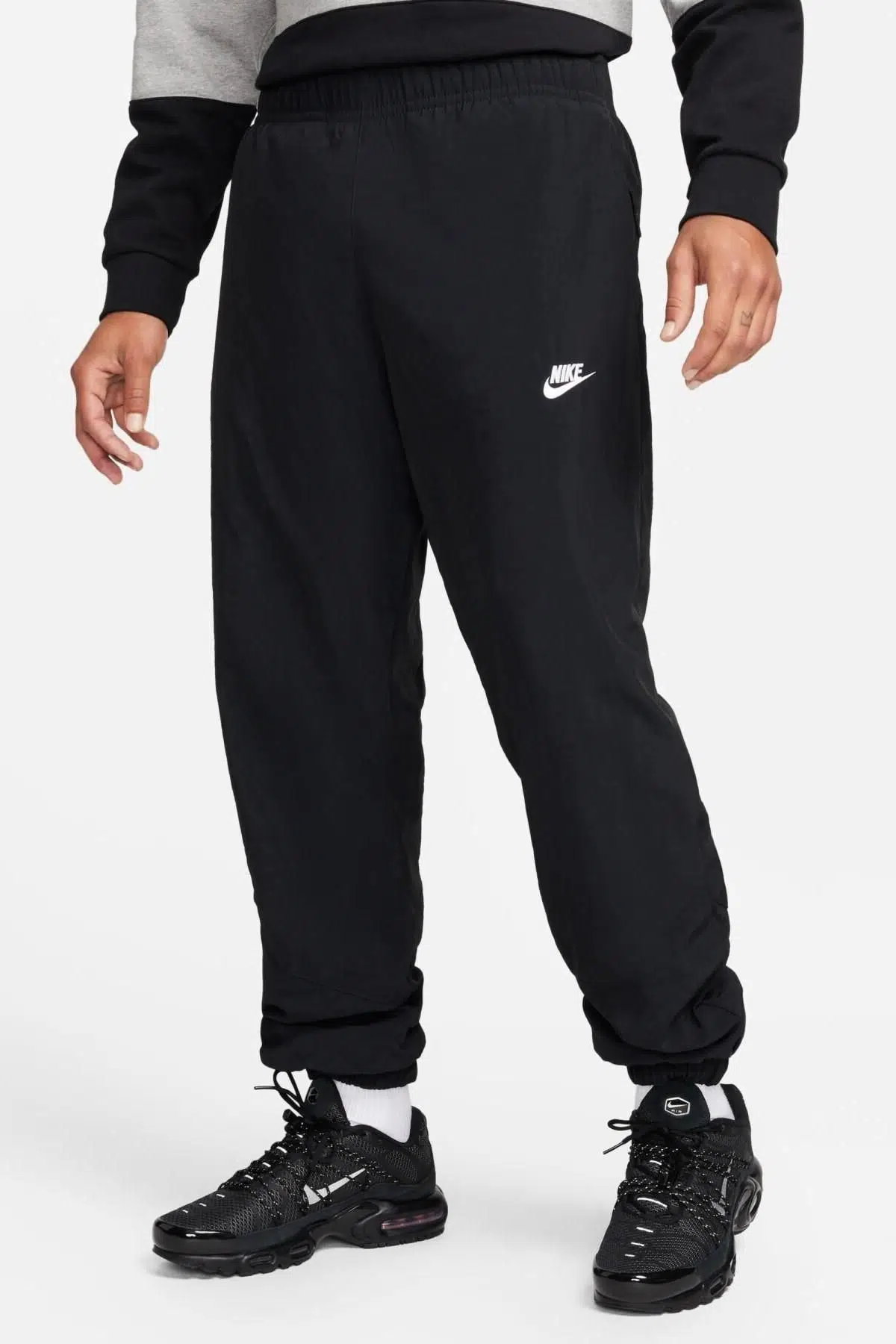 Nike Therma Fit Windrunner Winter Woven Pant Erkek Büyük Beden İçi Polarlı Eşofman Altı Siyah