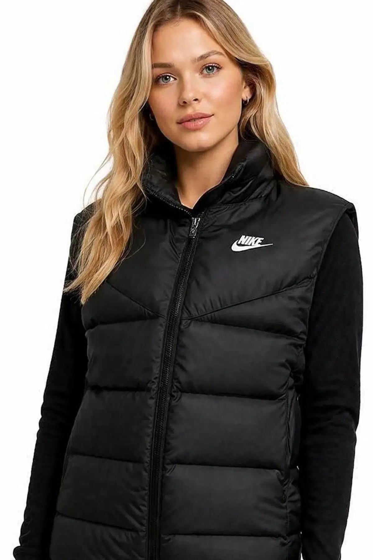 Nike Therma Fit Down Fill Womens Vest Kaz Tüyü Dolgulu Kadın Yelek Siyah