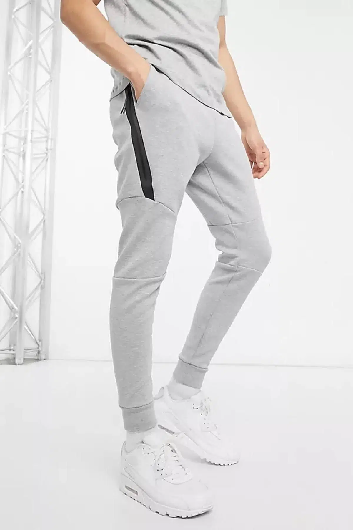 Nike Tech Fleece Joggers in Grey Erkek Eşofman Altı Dar Kesim Gri