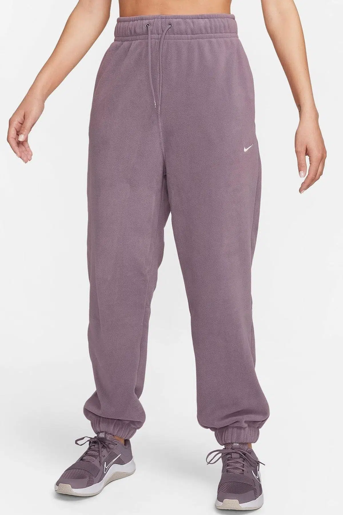 Nike Therma-FIT One Women's Loose Fleece Pants Kadın Bol Kesim Yüksek Bel Eşofman Altı Mor