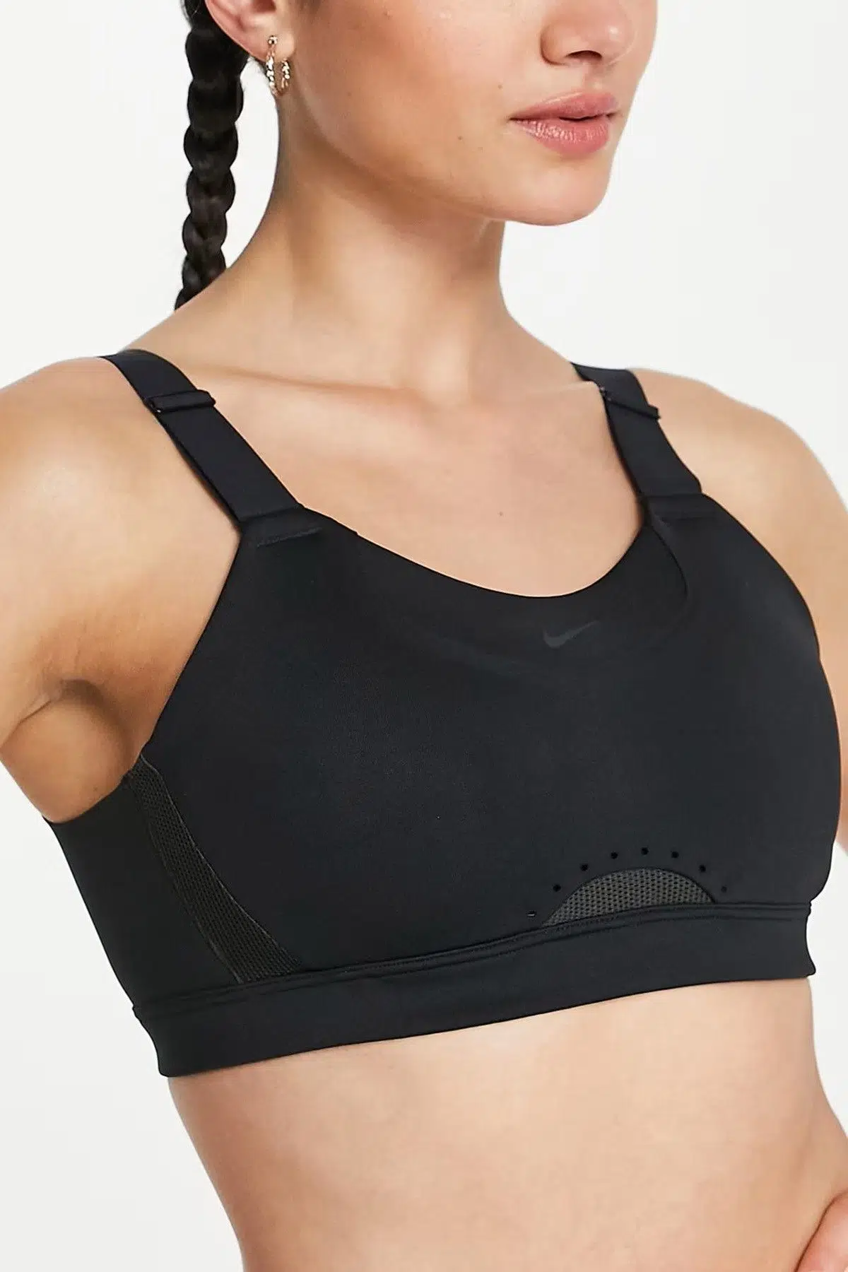 Nike Training Alpha Padded Adjustable Dri Fit High Support Sports Bra Black Kadın Spor Bra Siyah