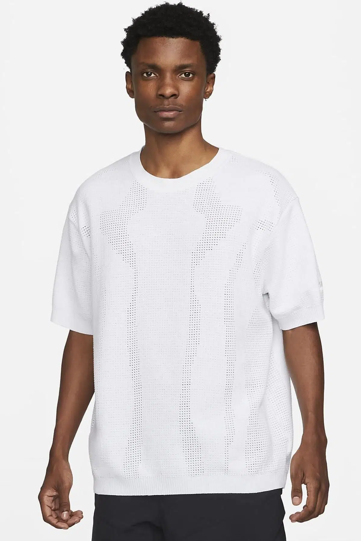 Nike Sportswear 365 Tech Pack Men's T-shirt Erkek Bol Kesim File Örgü Tişört Beyaz