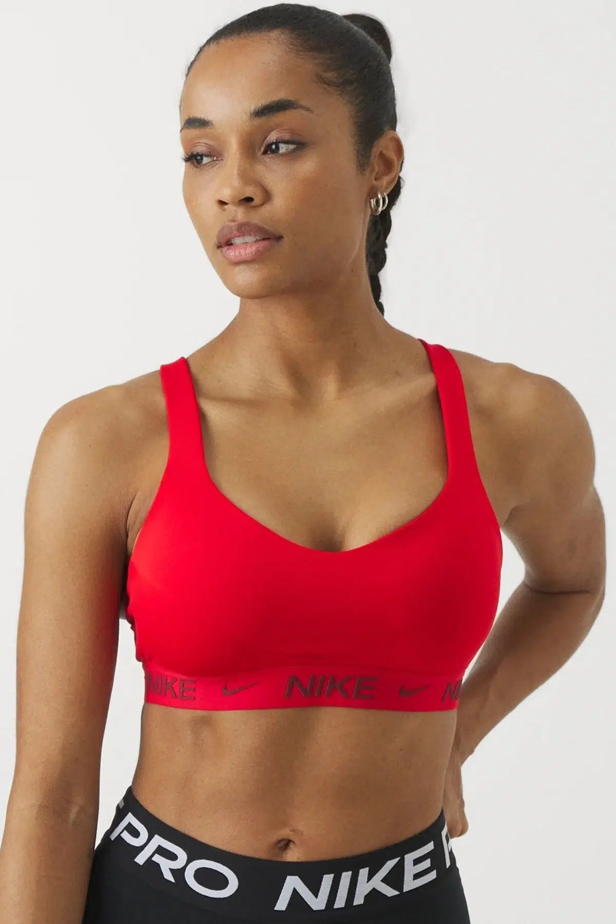 Nike Training Indy Dri Fit High Support Sports Bra Kadın Spor Sütyen Bra Kırmızı