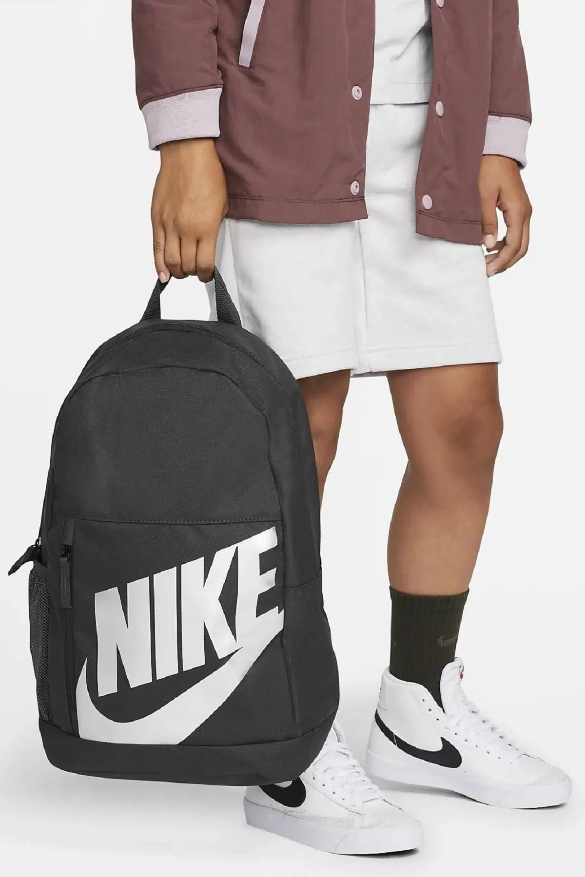 Nike Unisex Backpack Silver Logo 3 Gözlü Sırt Çantası 20Lit. 44x14x30cm