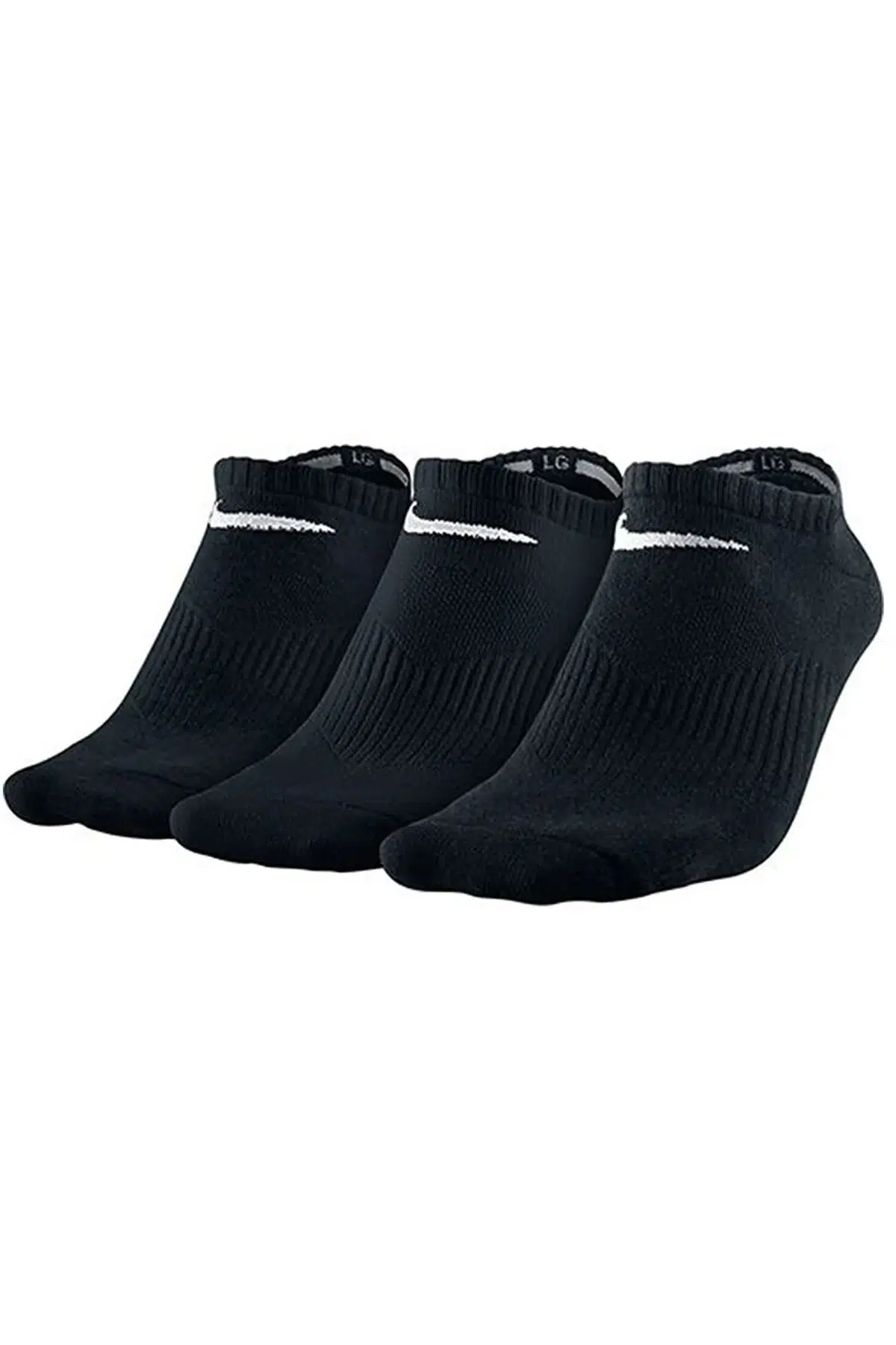 Nike Performance Lightweight No Show 3'lü Pamuklu Soket Çorap Siyah
