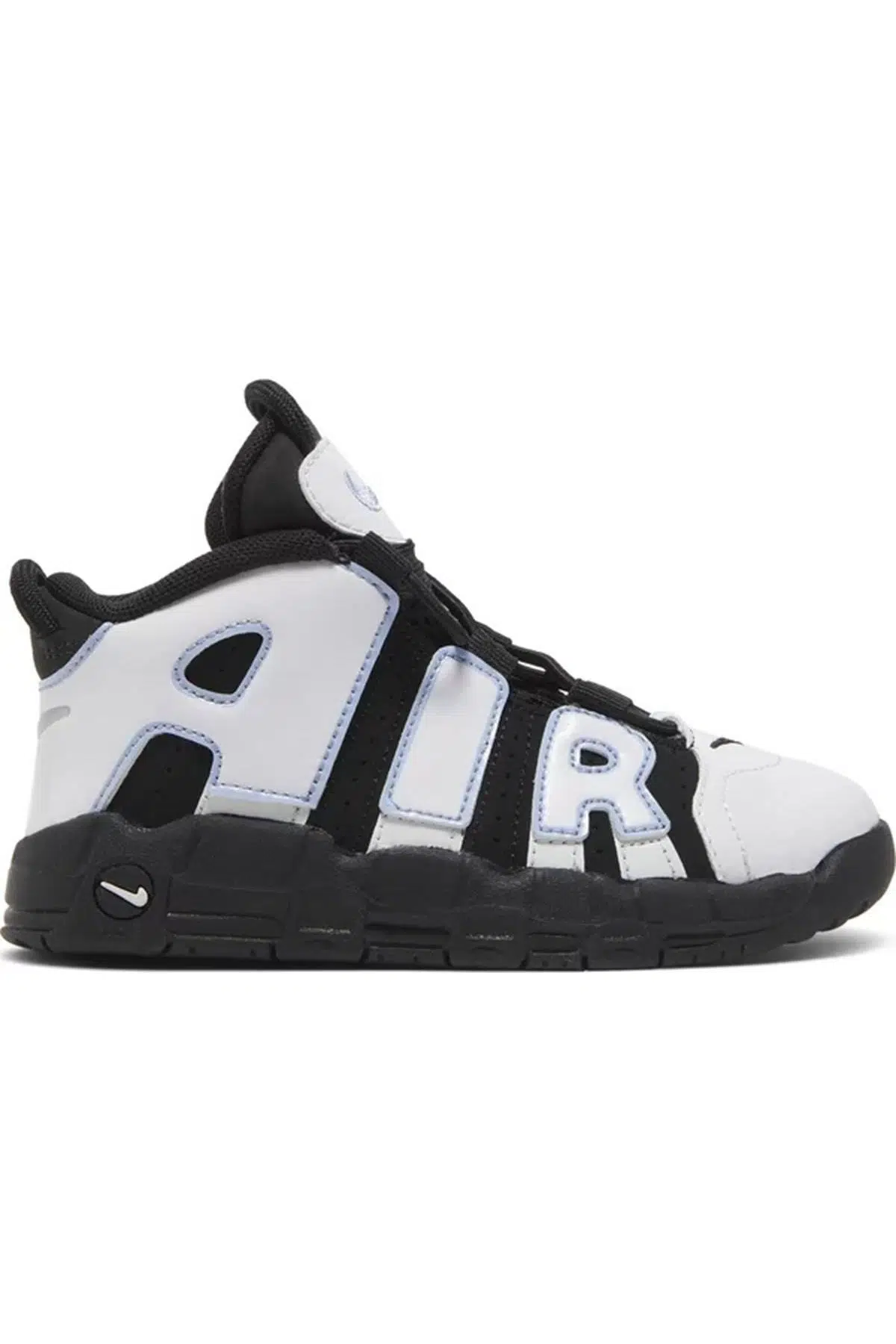Nike Uptempo Air More Leather Sneaker Hakiki Deri Bilekli Lastik ipli Spor Ayakkabı Siyah