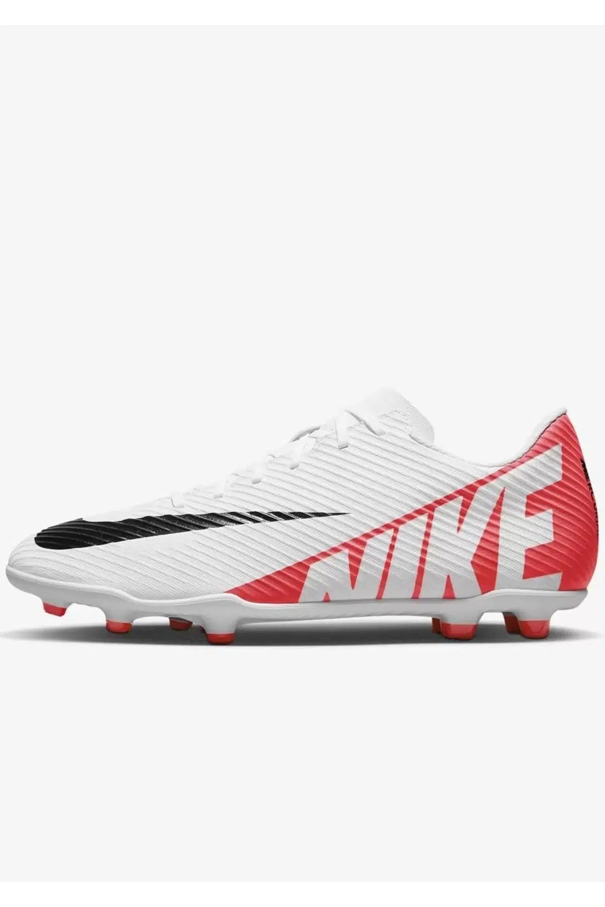 Nike Mercurial Vapor 15 Club FG/MG Futbol Ayakkabısı Doğal Suni Çim Kramponu Beyaz Kırmız