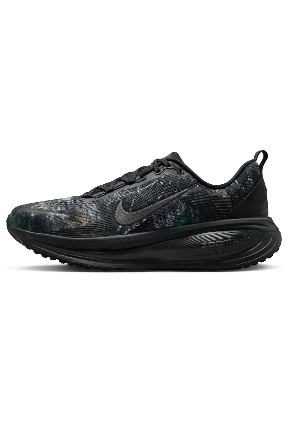 IF4456-001 Nike Vomero 18 ZoomX ''Black Realtree''Mens Running Shoes Reflektörlü Erkek Yürüyüş Koşu Ayakkabısı Siyah
