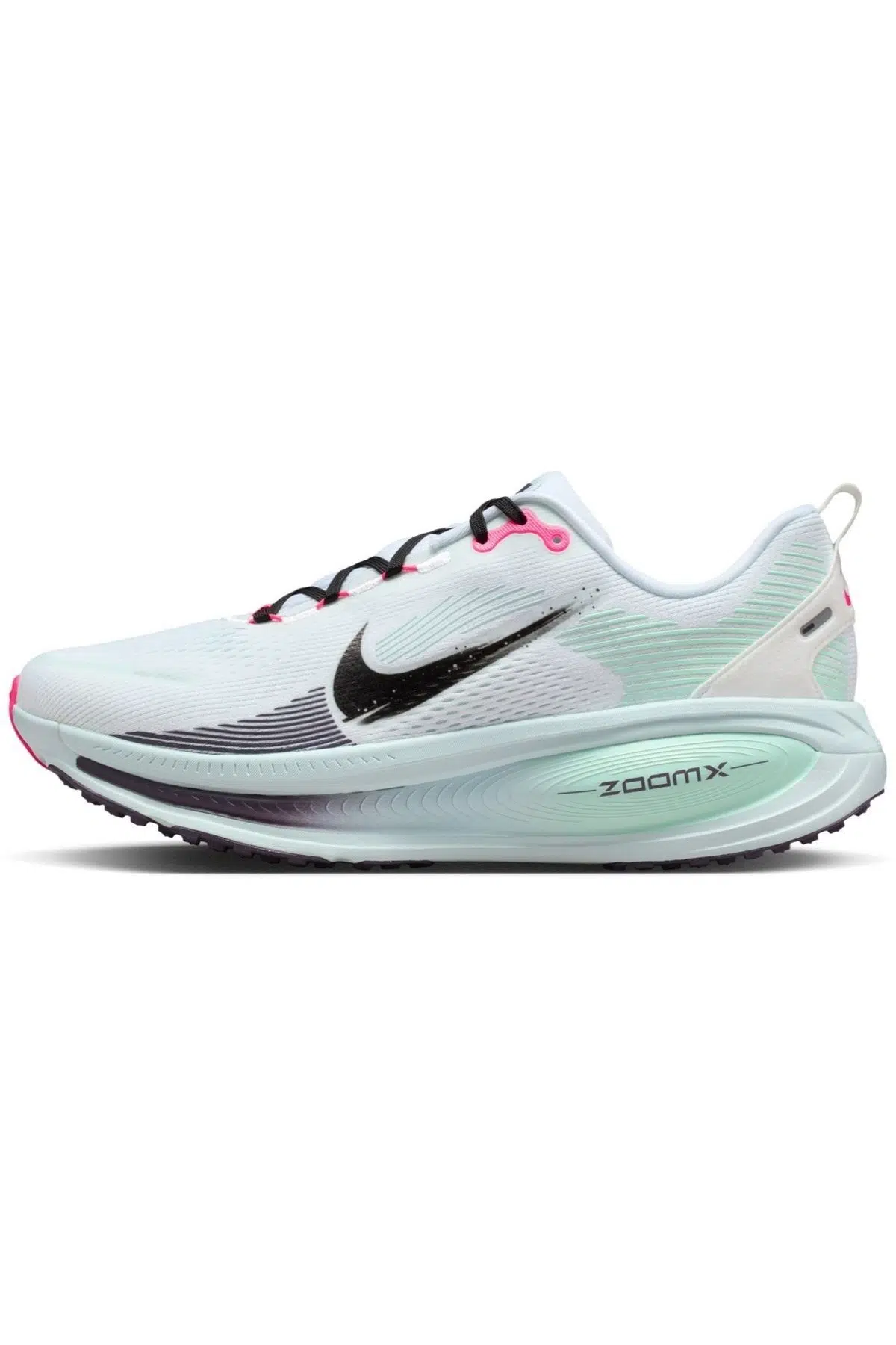 Nike Vomero 18 ZoomX 'White Glacier Blue' Mens Running Shoes Reflektörlü Erkek Yürüyüş Koşu Ayakkabısı Beyaz