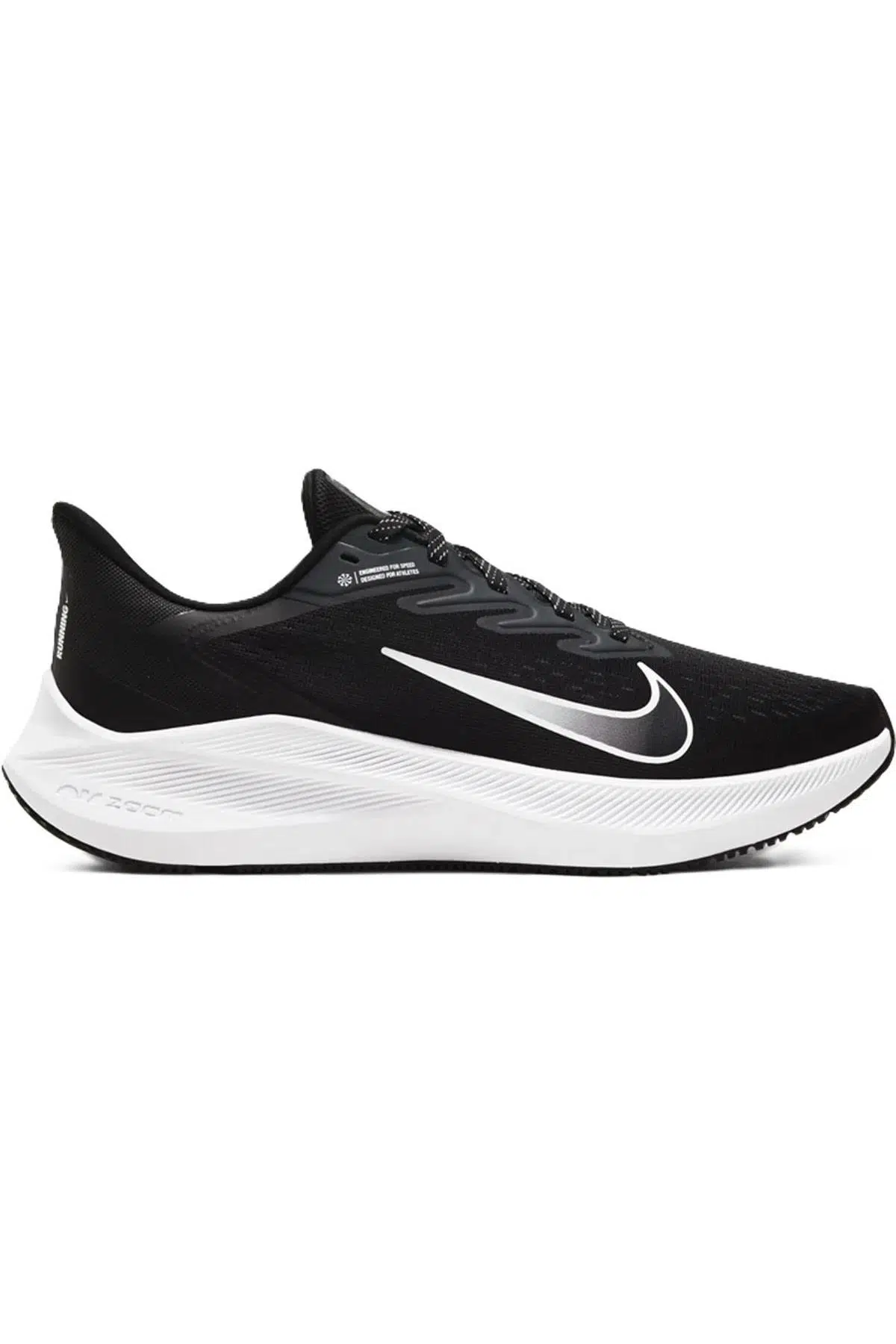 Nike Zoom Winflo 7 Womens Running Shoes Kadın Yürüyüş Koşu Ayakkabısı Siyah
