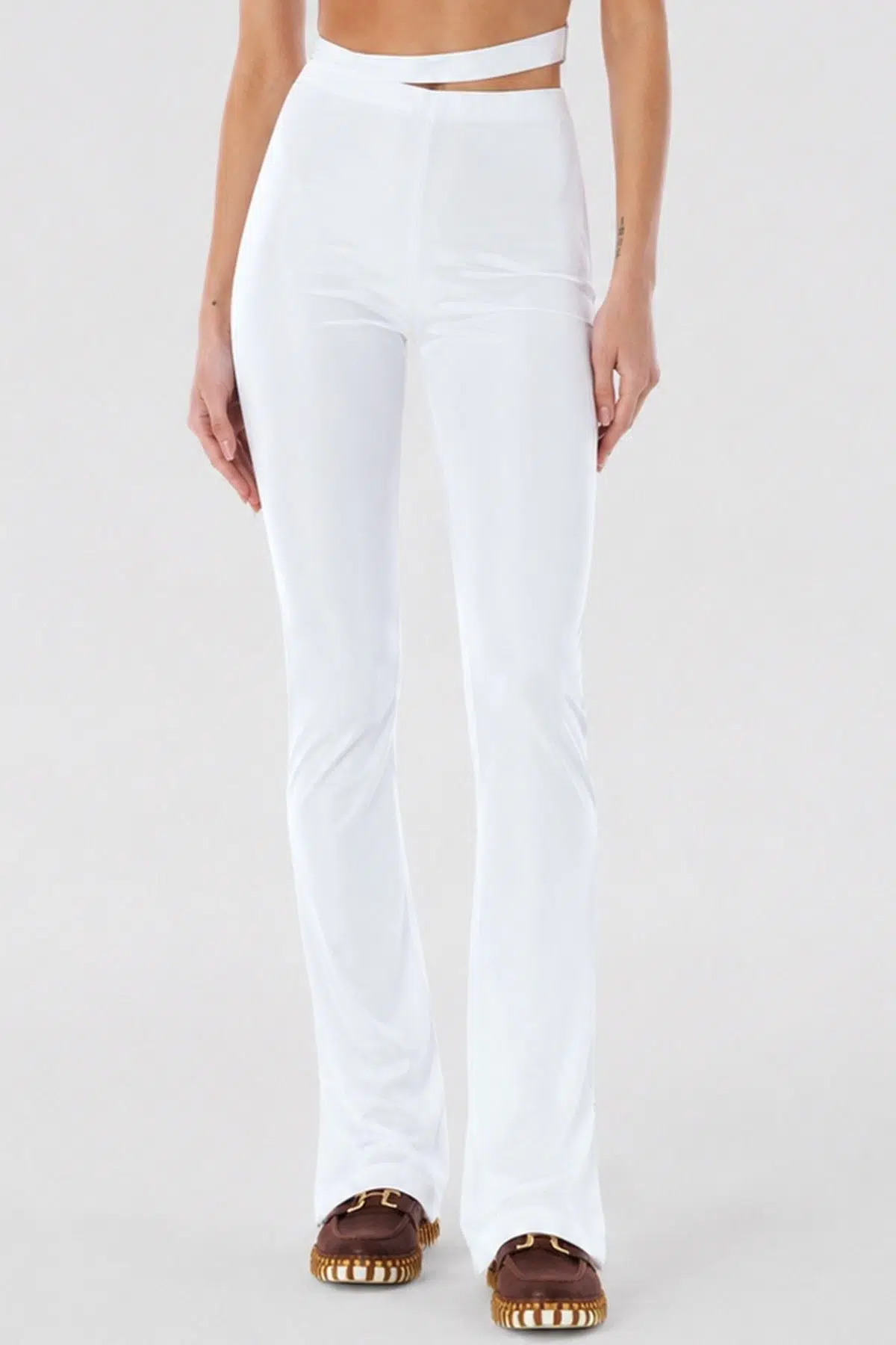 Nike X Jacquemus Slim Fit Trousers Womens Pant.Kadın Eşofman Altı Beyaz