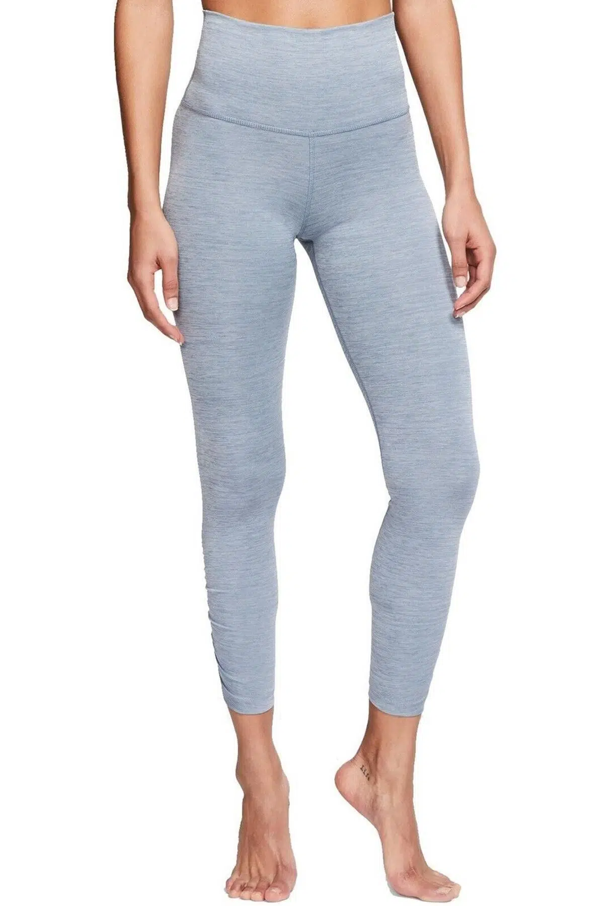 Nike Yoga Dri Fit 7/8 High Rise Soft Leggings Yüksek Belli Yumuşak Kadın Tayt Mavi