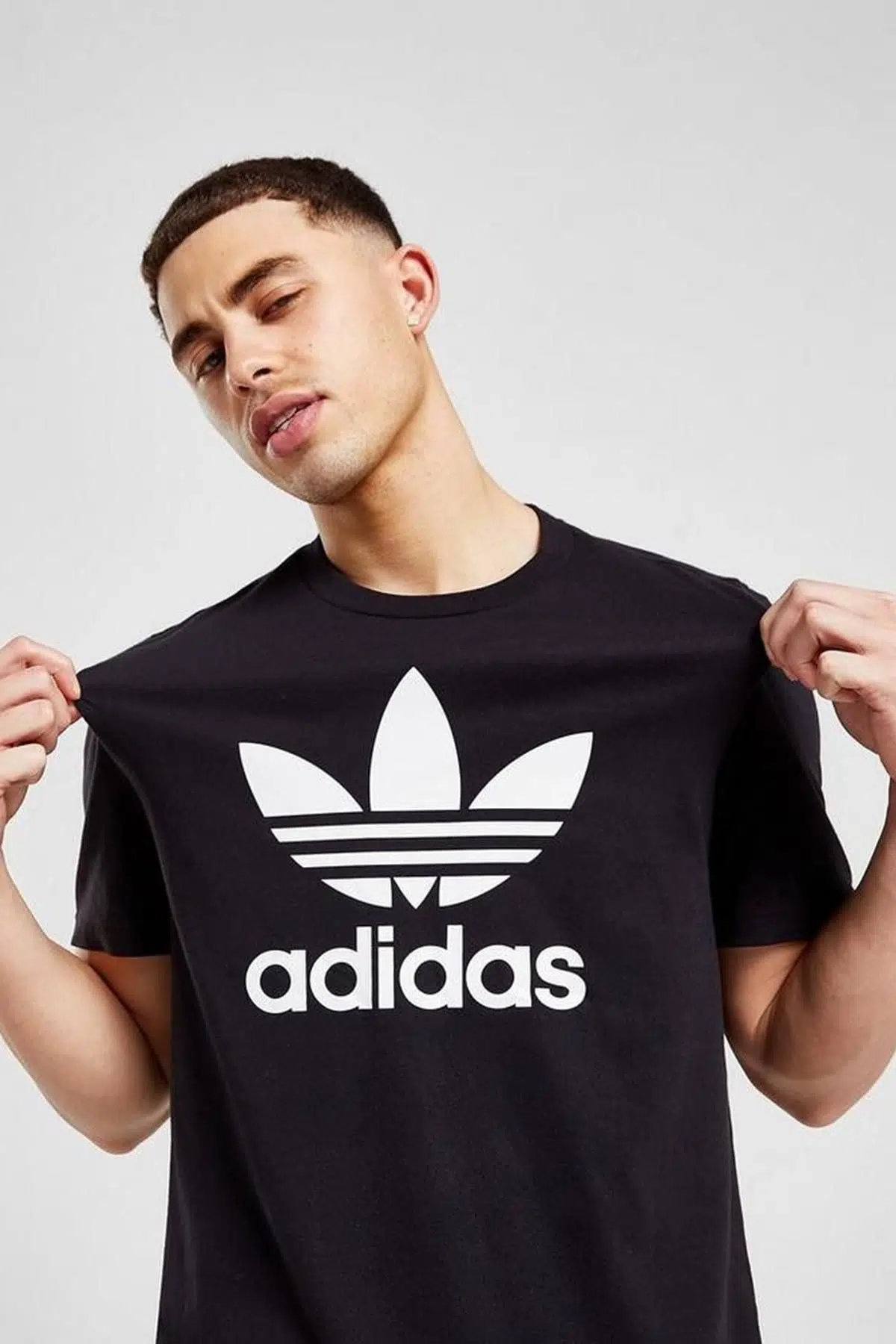 Adidas Trefoil Tee Erkek Siyah Tişört