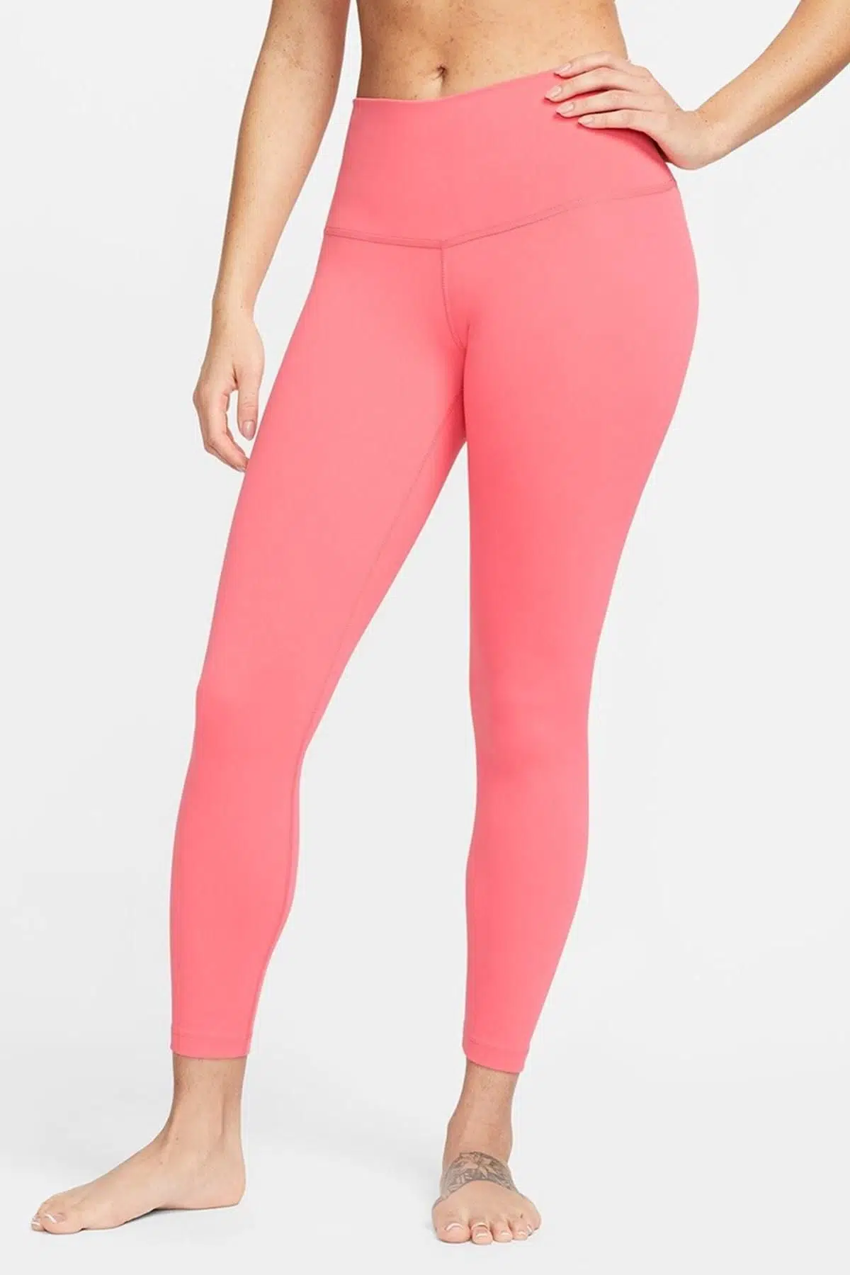 Nike Yoga Dri-Fit High-Rise 7/8 Yüksek Bel Toparlayıcı Kadın Tayt Pembe