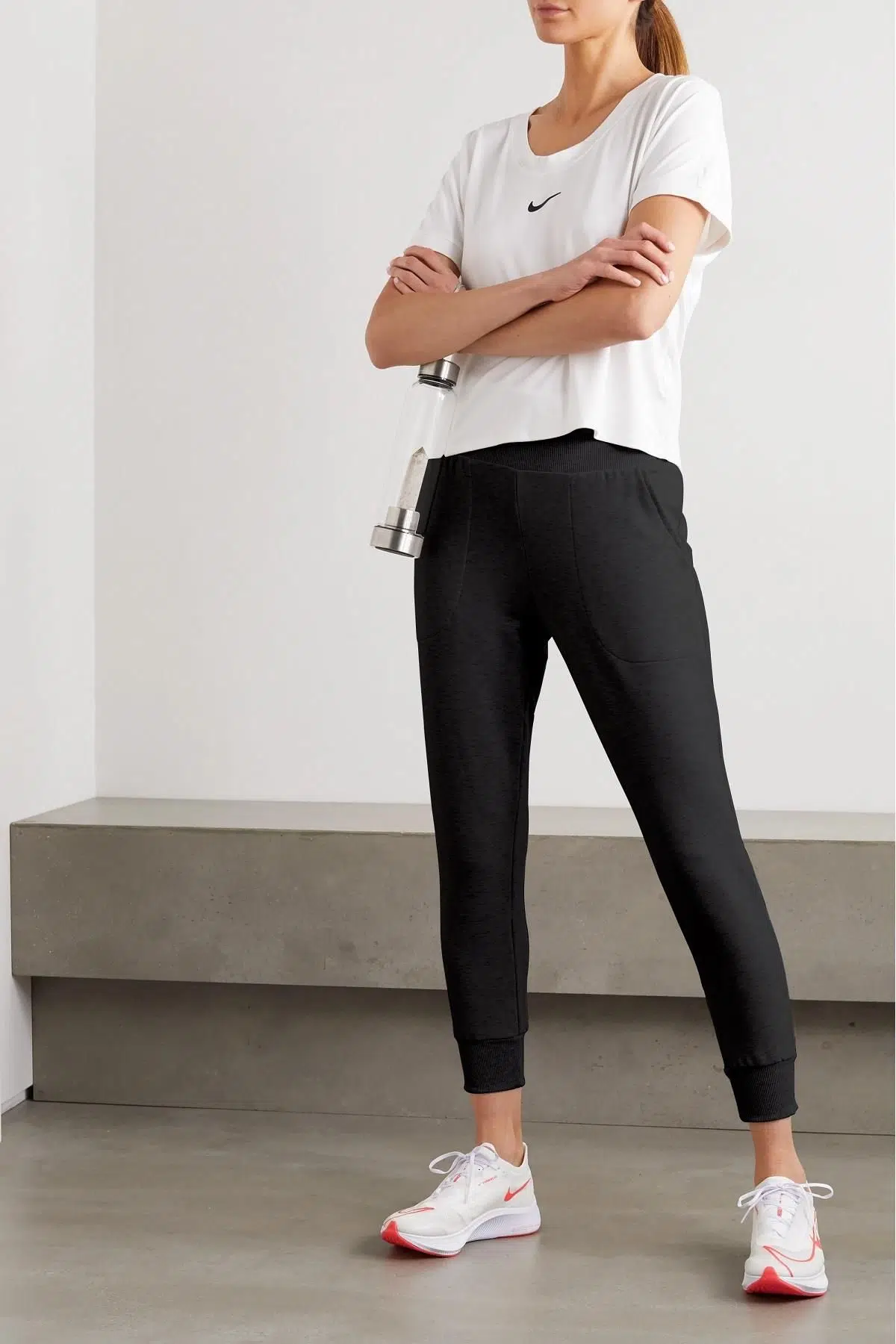 Nike Yoga Flow Hyper 7/8 Boy Kadın Eşofman Altı Siyah