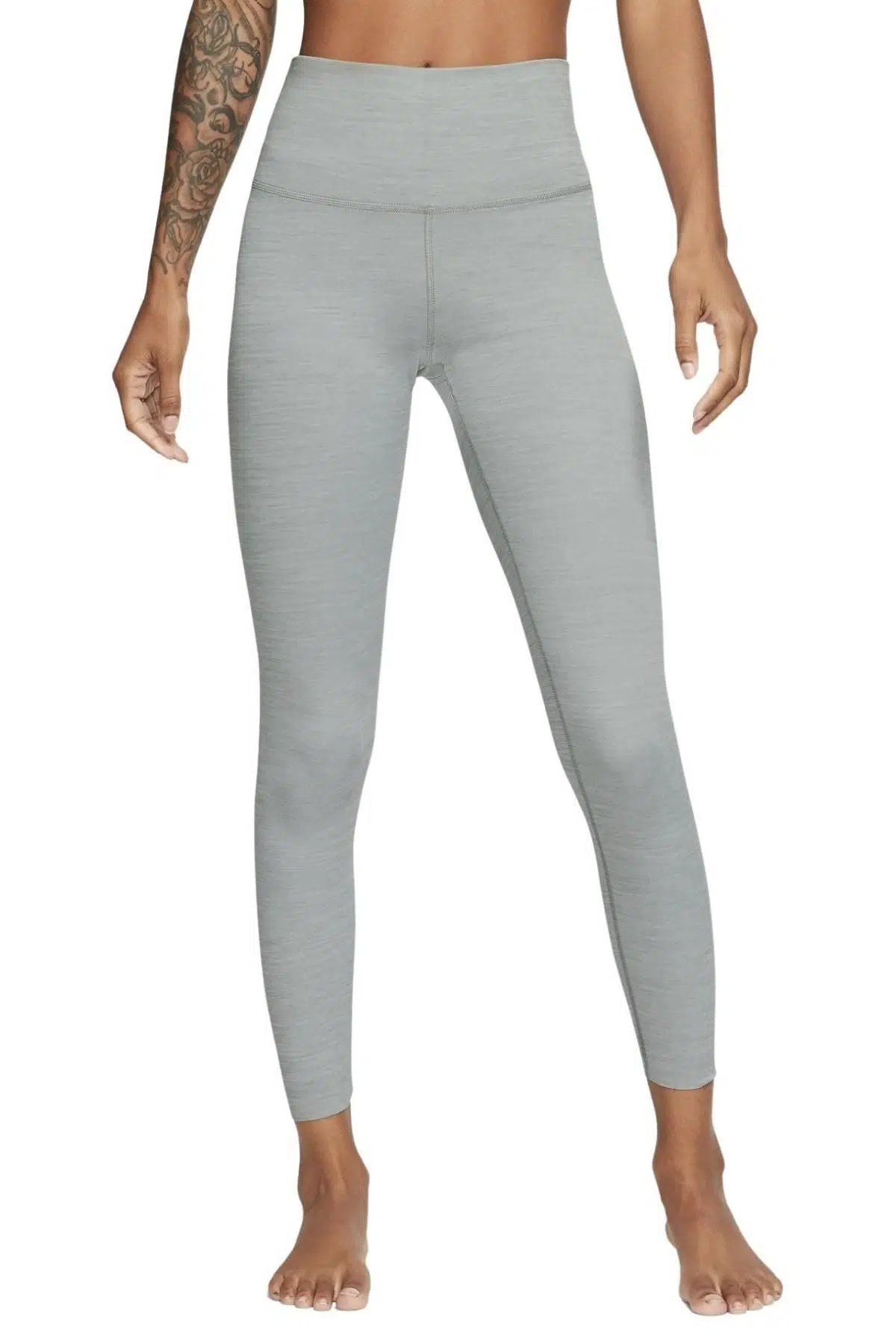 Nike Yoga Luxe Leggings High Rise Yüksek Belli Lazer Kesim 7/8 Toparlayıcı Soft Tayt Gri