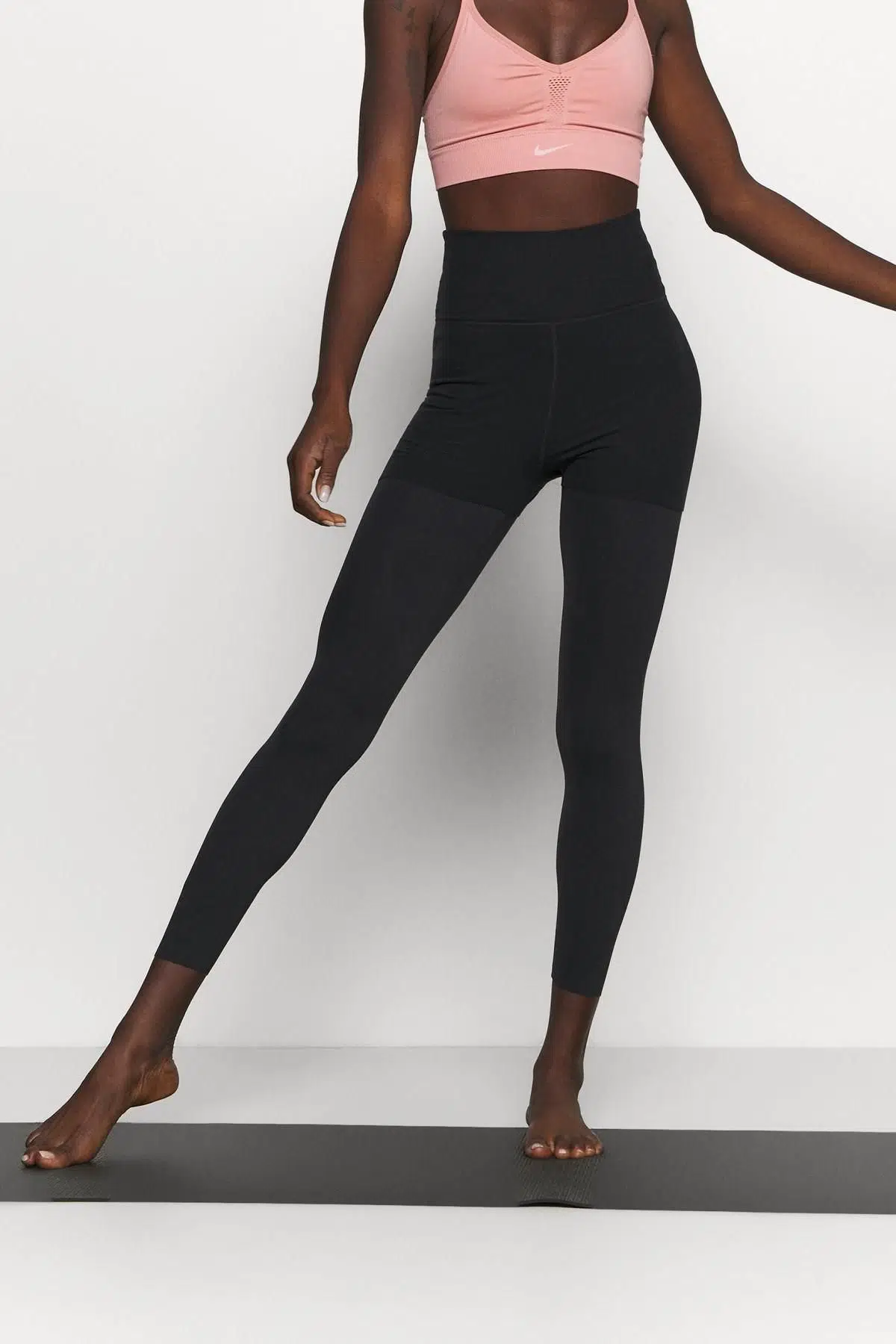 Nike Yoga Luxe Layered High-Waisted 7/8 Tights - Yüksek Belli Siyah Tayt