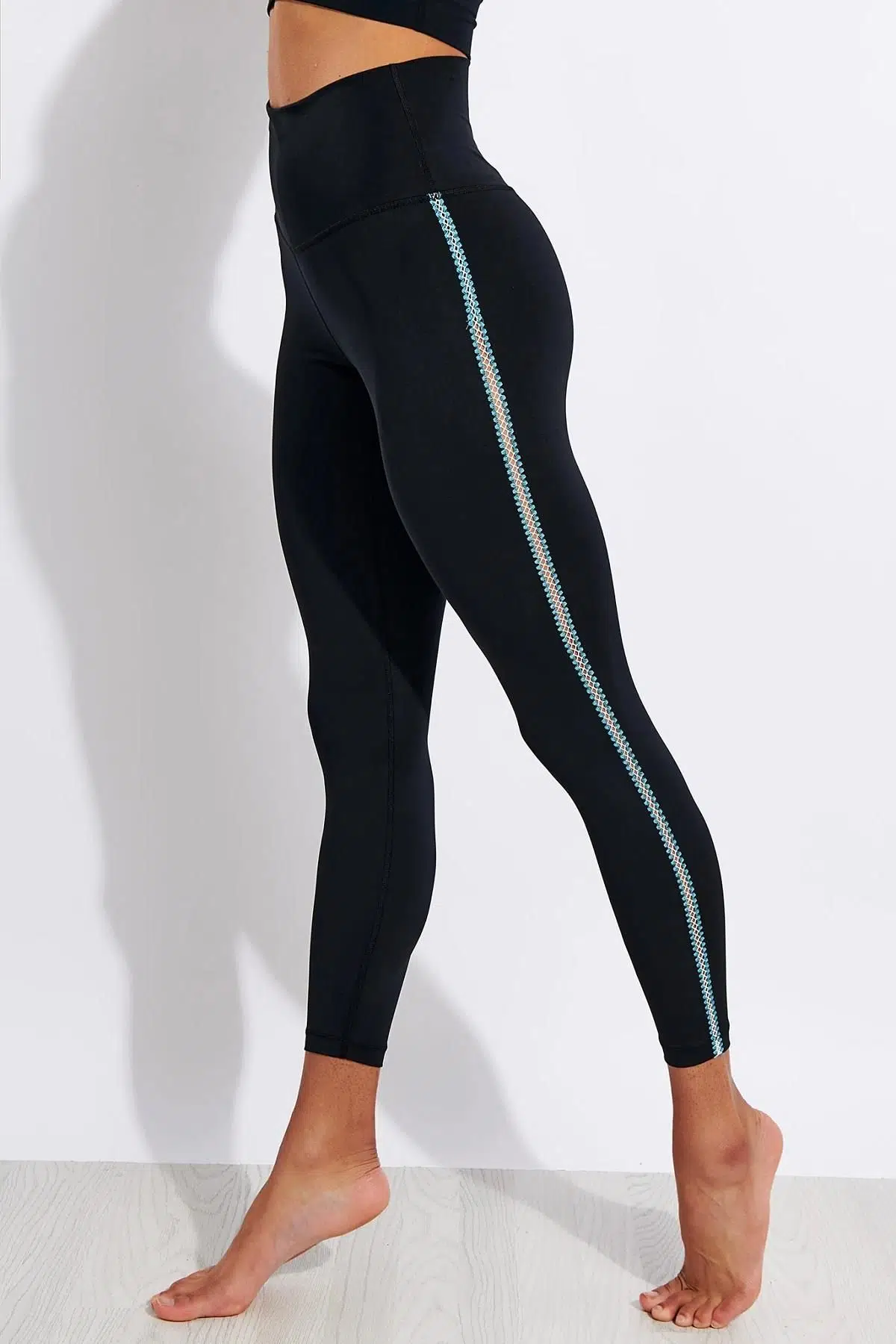 Nike Yoga Ruched 7/8 High Rise Yüksek Belli Tığ İşlemeli Tayt