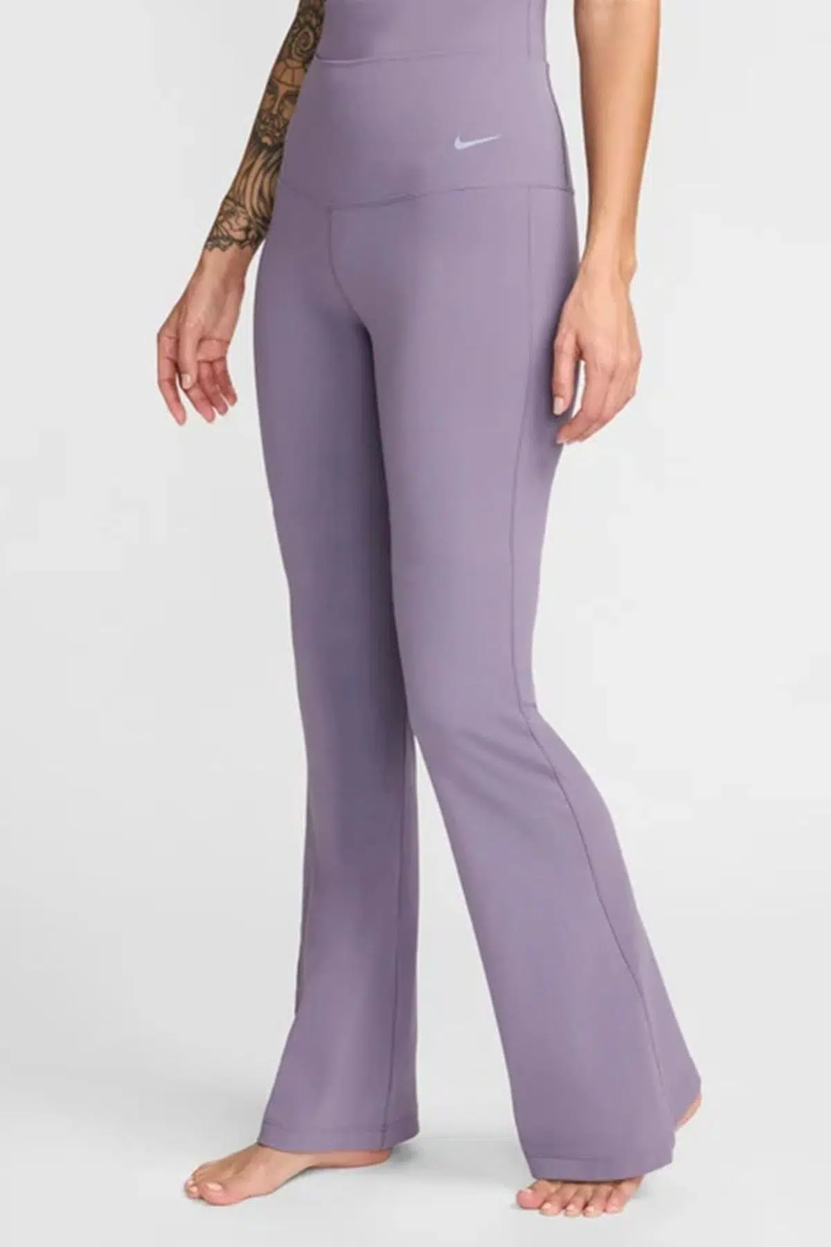 Nike Zenvy Dri-Fit Womens Training Pants.Soft Kumaş Geniş Paça Kadın Antreman Eşofman Altı Mor