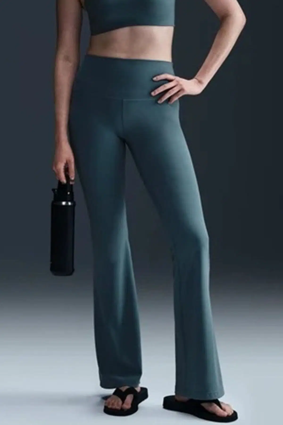 Nike Zenvy Dri-Fit Womens Training Pants.Soft Kumaş Geniş Paça Kadın Antreman Eşofman Altı Mavi