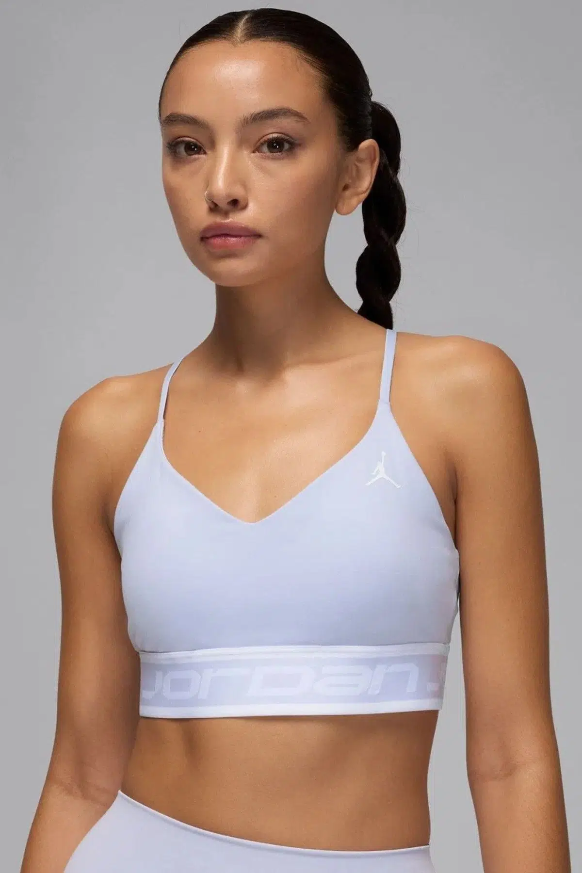 Nike Jordan Support Indy Logo Women's Bra Kadın Açık Mavi