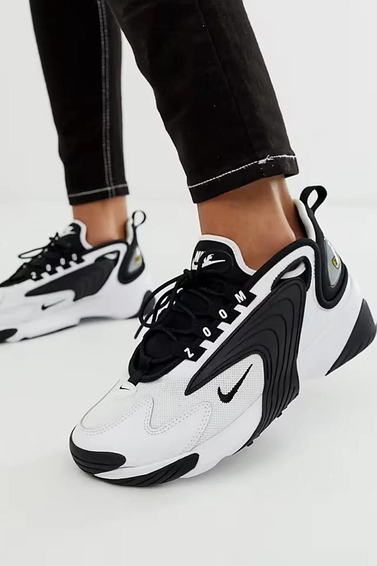 Nike Zoom 2K Womens Running Beyaz Siyah Gümüş Kadın Koşu Ayakkabısı