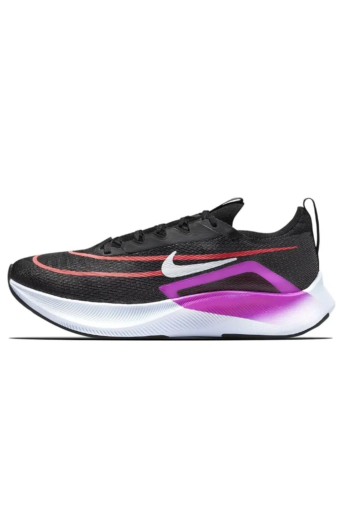 Nike Zoom Fly 4 Running Shoes Unisex Yürüyüş Koşu Ayakkabısı Siyah-Mor