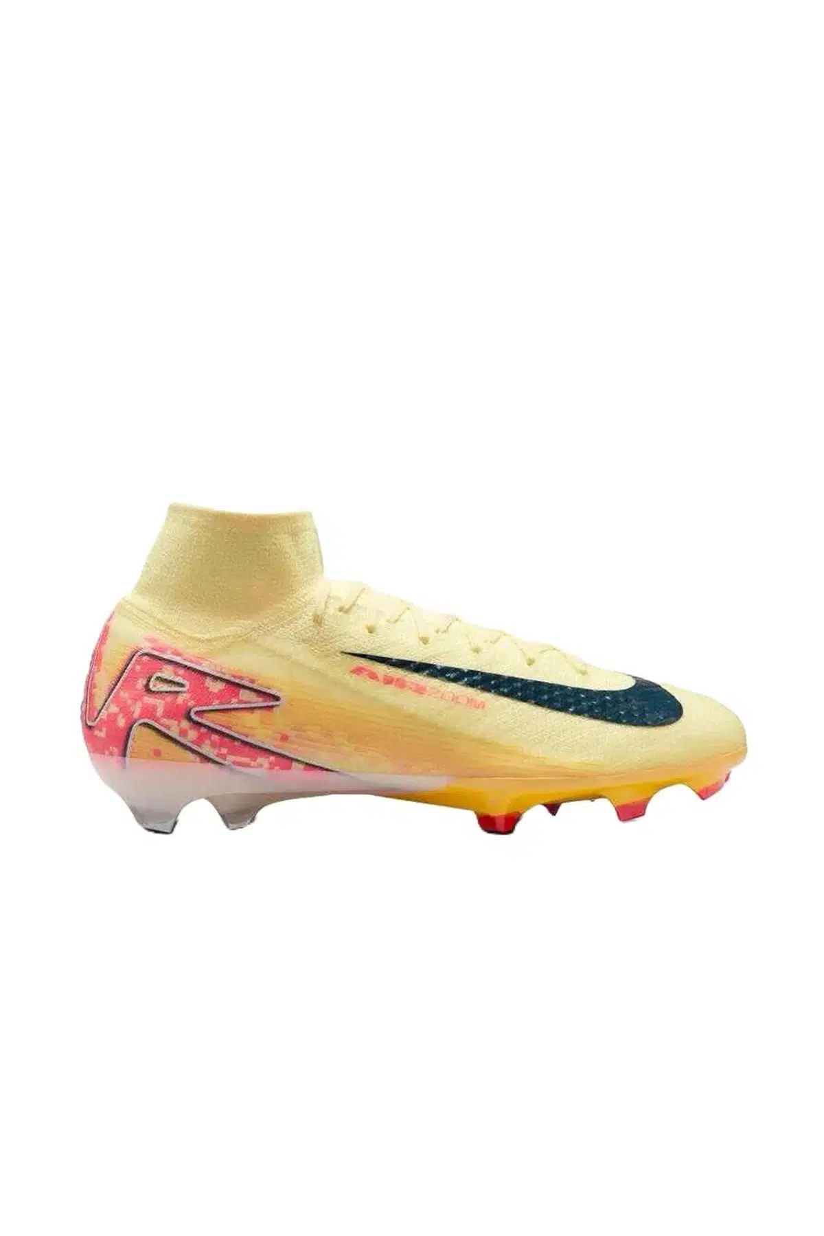 Nike Zoom Mercurial Superfly 10 Elite Kylian Mbappe FG Mens Football Shoes Profesyonel Erkek Çim Saha kramponu Sarı