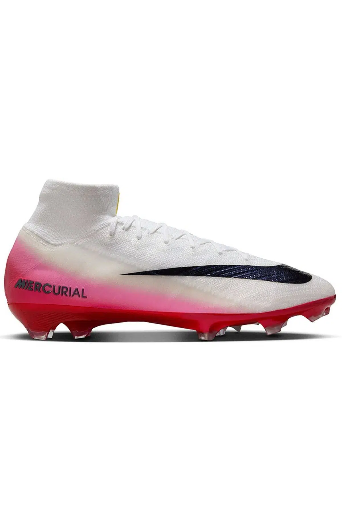 Nike Zoom Vapor 10 Elite FG LV8 Mens Football Shoes Bilekli Profesyonel Çim Saha Kramponu Beyaz