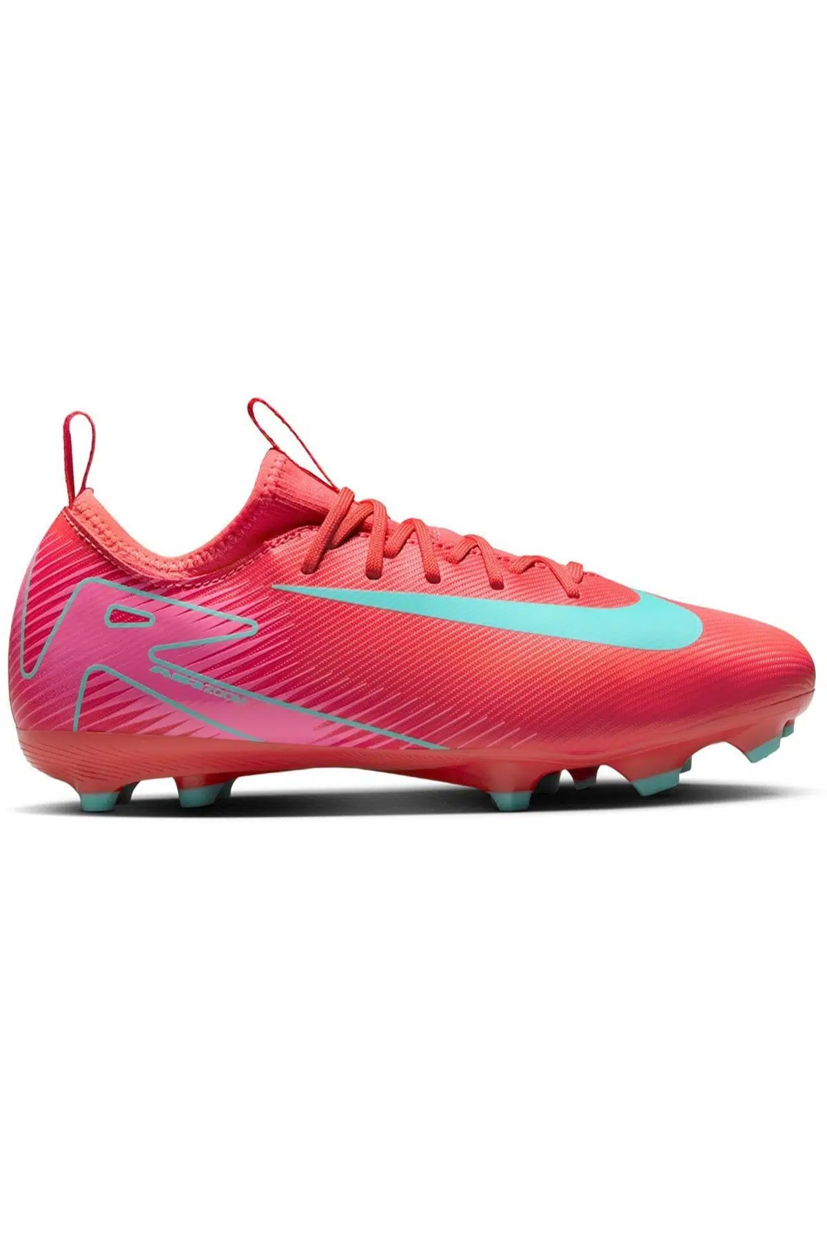 Nike Zoom Vapor 16 Academy FG/MG Kids Football Shoes Çocuk Çoklu Zemin Kramponu Kırmızı