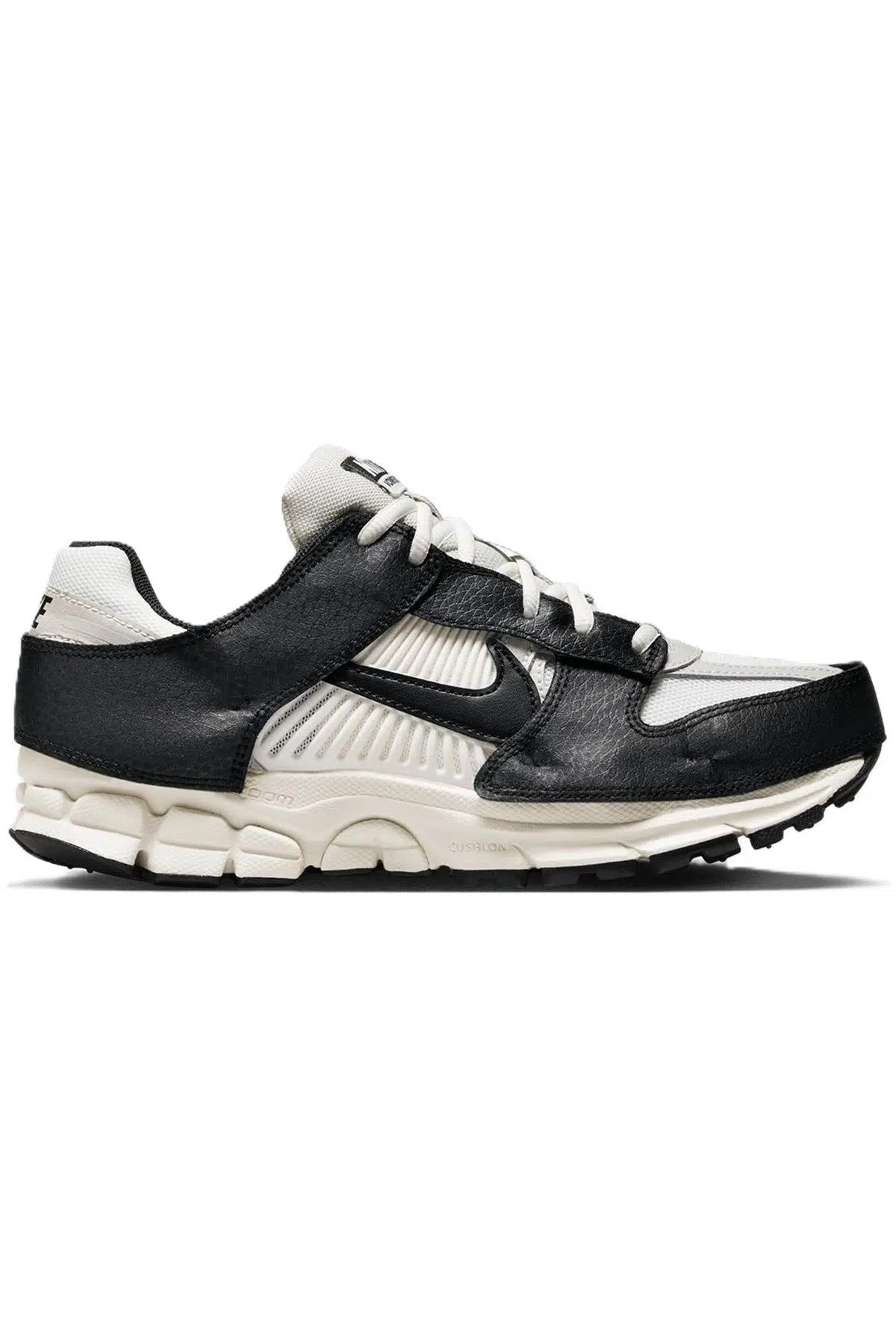 Nike Zoom Vomero 5 Premium Leather Unisex Sneaker Hakiki Deri Unisex Kesikli Siyah Deri Korumalı Günlük Spor Ayakkabı Beyaz Siyah