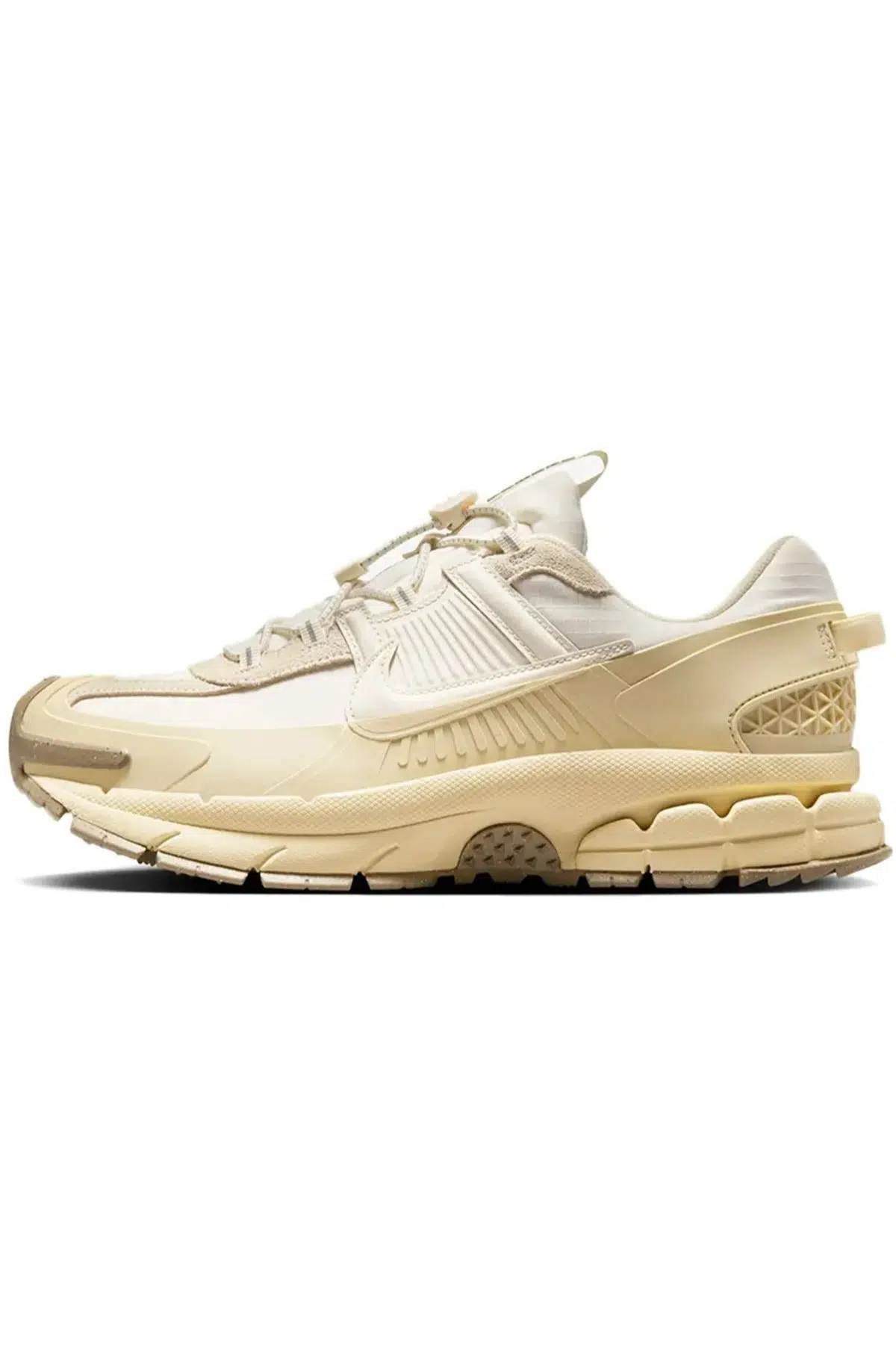 Nike Zoom Vomero Roam Leather Unisex Sneaker Hakiki Deri Su Tutmayan Lastik Bağcıklı Unisex Günlük Spor Ayakkabı Krem