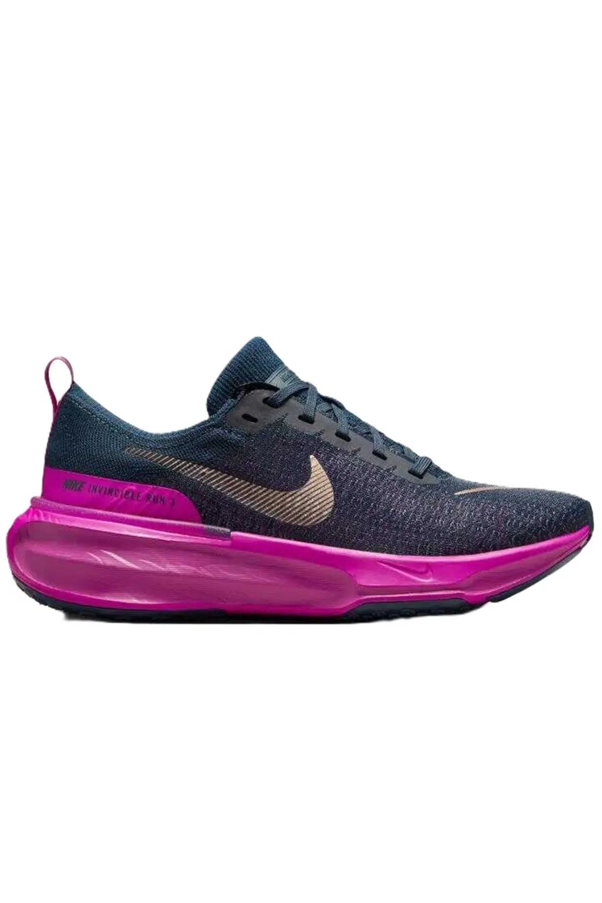 Nike Zoomx Invincible Run Flyknit 3 Road Running Unisex Reflektörlü Koşu Antrenman Ayakkabısı Lacivert-Mor