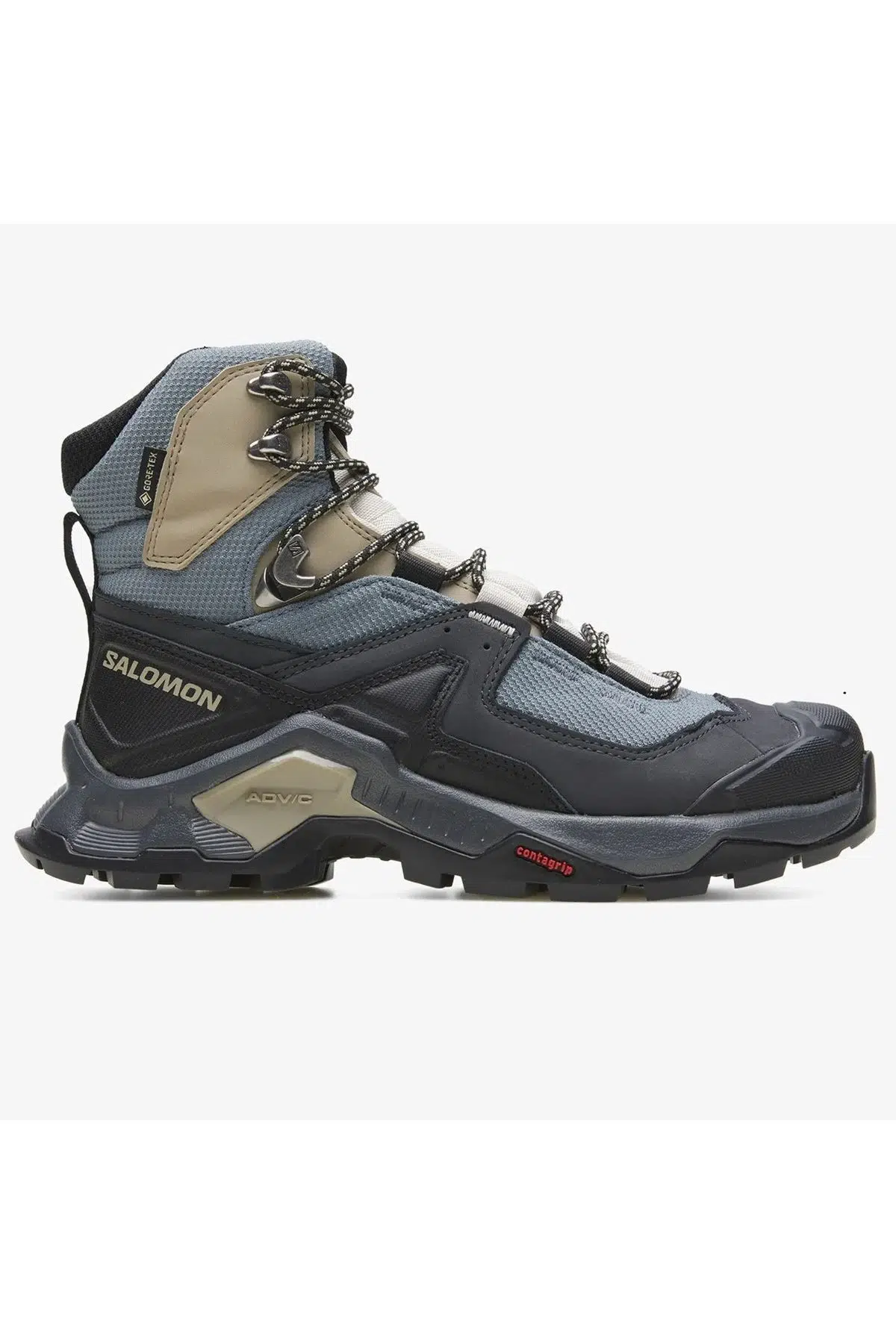 Salomon GTX Quest Element Gore Tex Women's Hiking Boot Kadın Bilekli Su Geçirmez Outdoor Bot Açık Mavi Bej