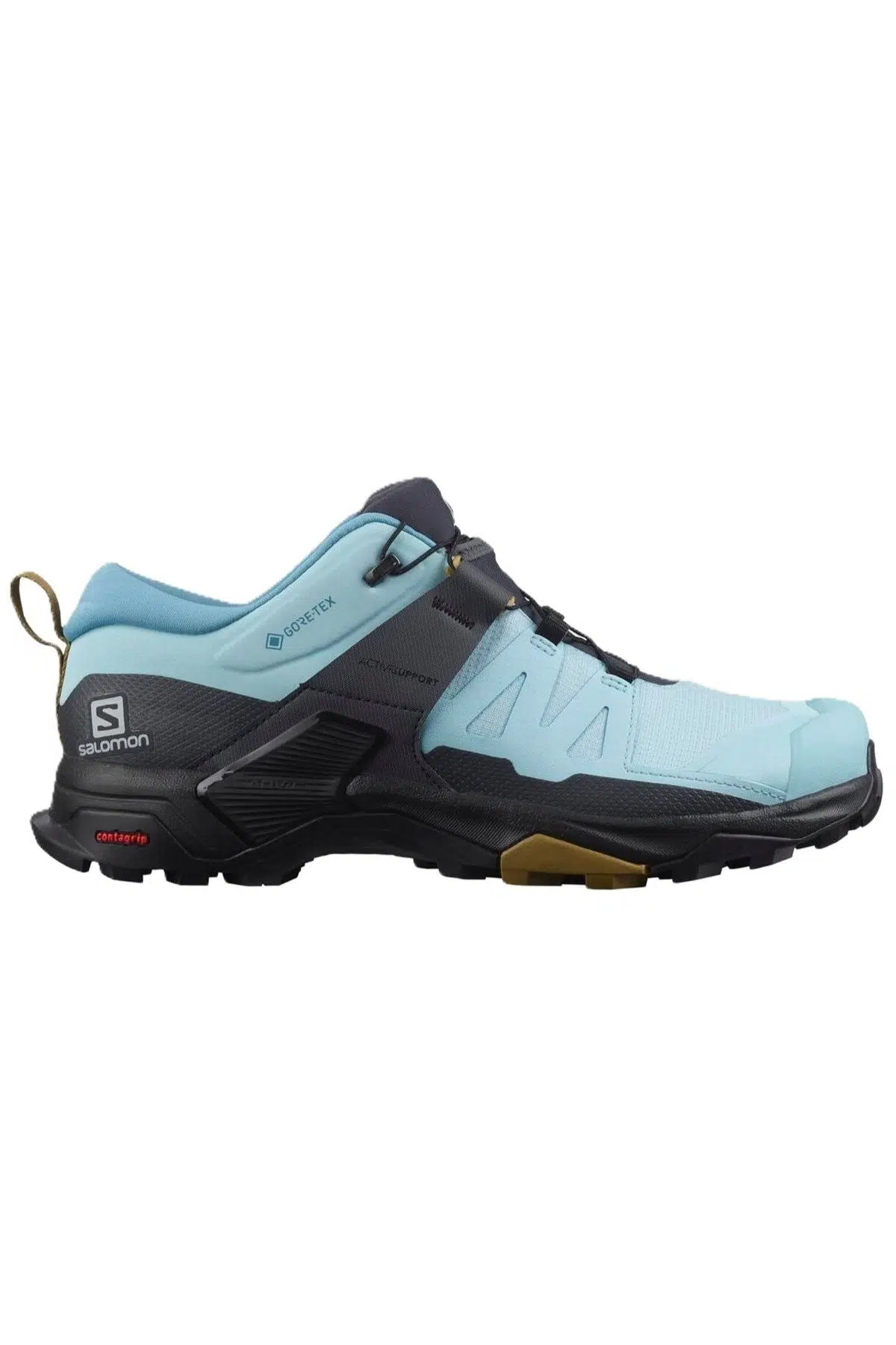 Salomon X Ultra 4 Gore Tex Womens Outdoor Shoes Su Geçirmez Nefes Alabilen Lastik Bağcıklı Kadın Outdoor Ayakkabı Mavi