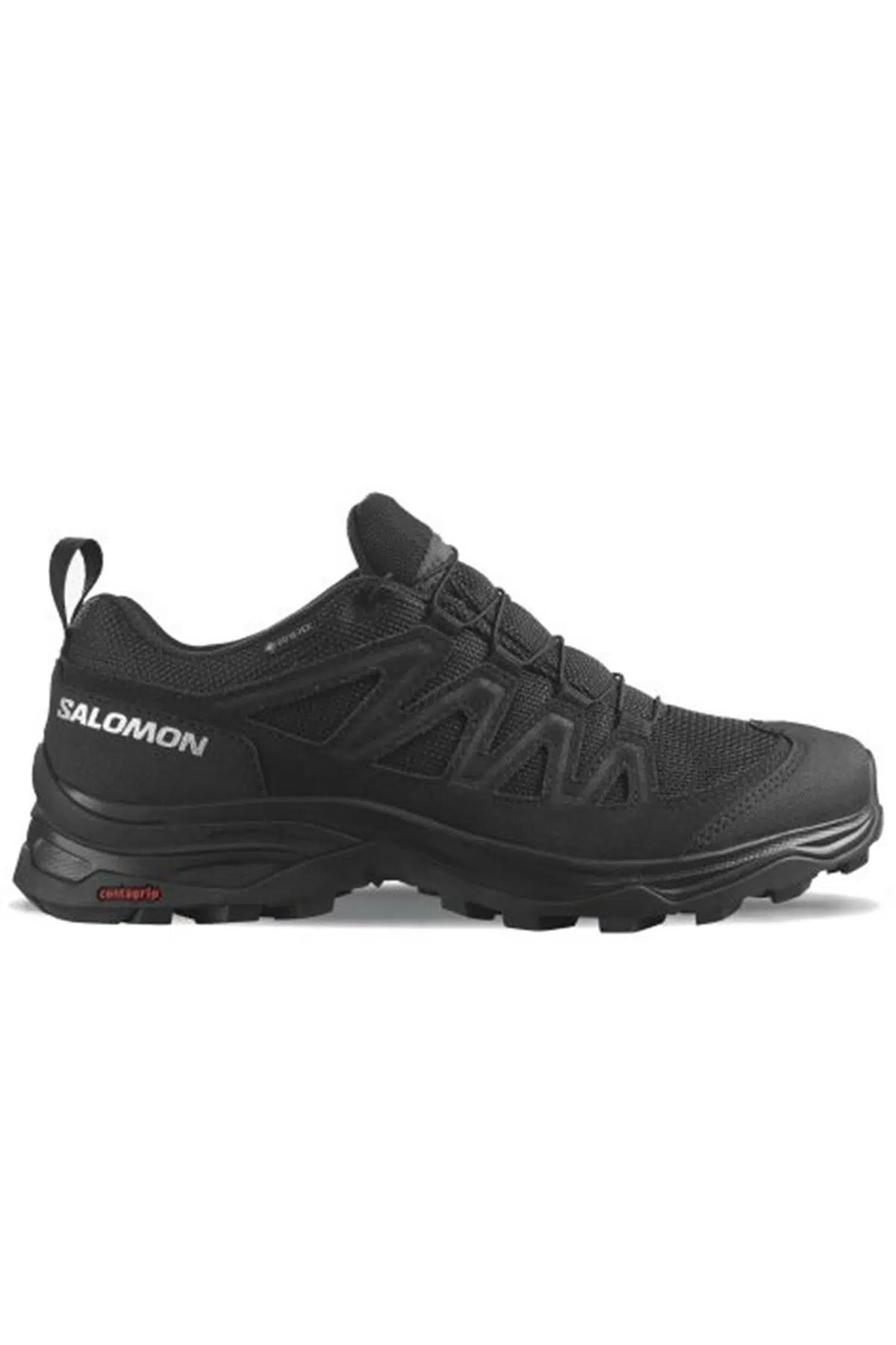 Salomon X Ward Leather Goretex Womens Walking Shoes Lastik Bağcıklı Su Geçirmez Kadın Outdoor Yürüyüş Ayakkabısı Siyah