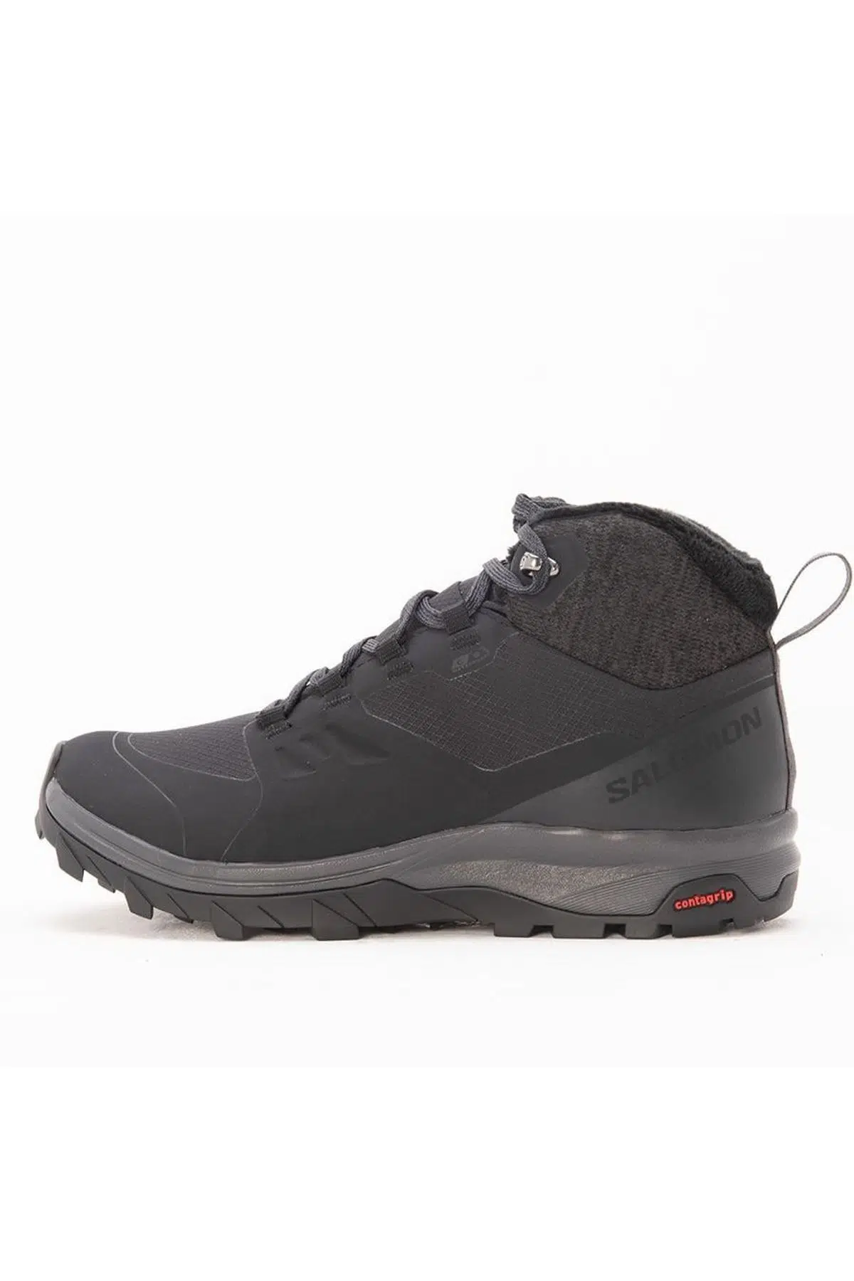 Salomon Outsnap Climasalomon Waterproff Womens Outdoor Shoes Black Su Geçirmez Nefes Alan Kadın Bot Siyah