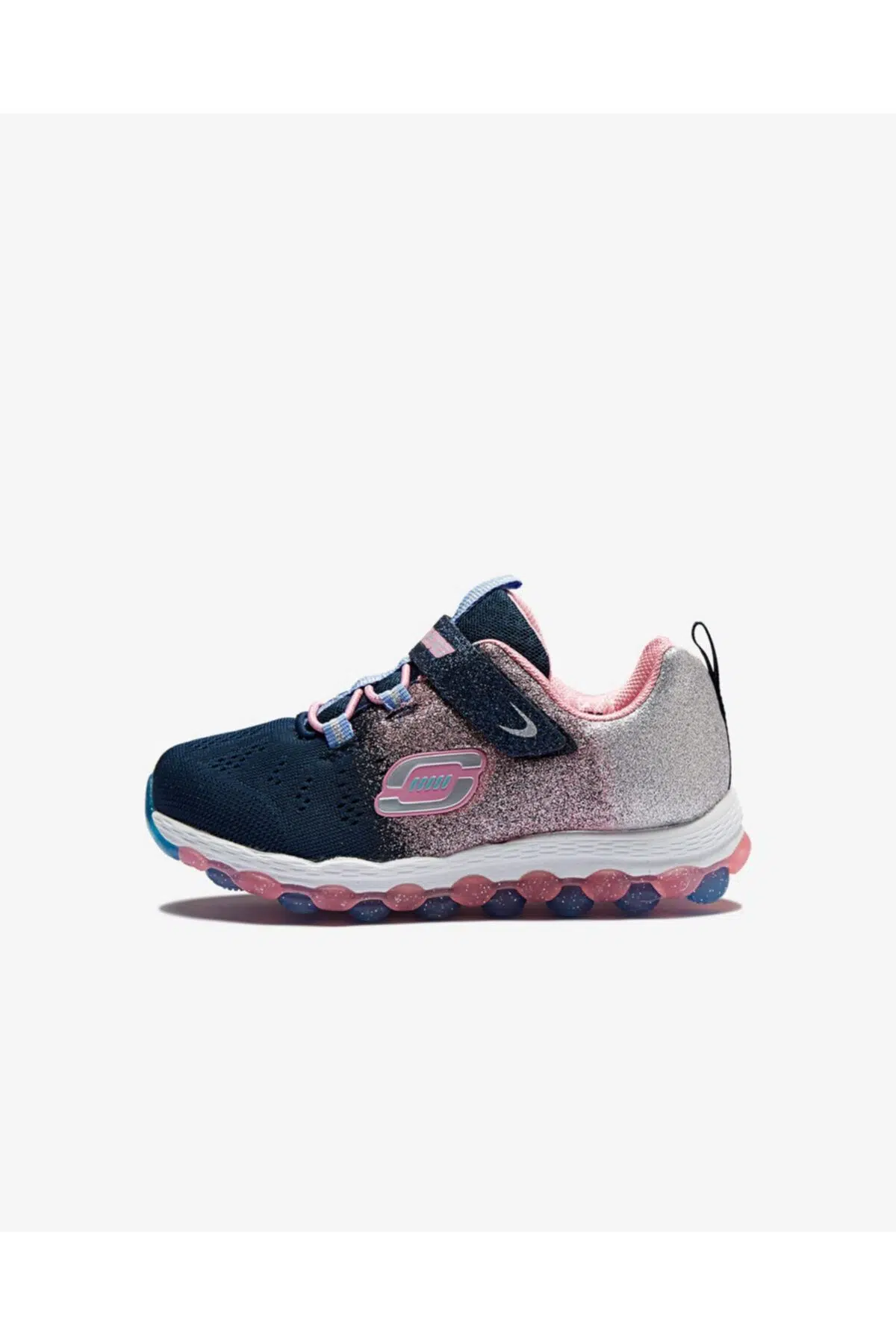 SKECHERS Memory Foam-AIR ULTRA Küçük Kız Çocuk Lacivert Pembe Spor Ayakkabı
