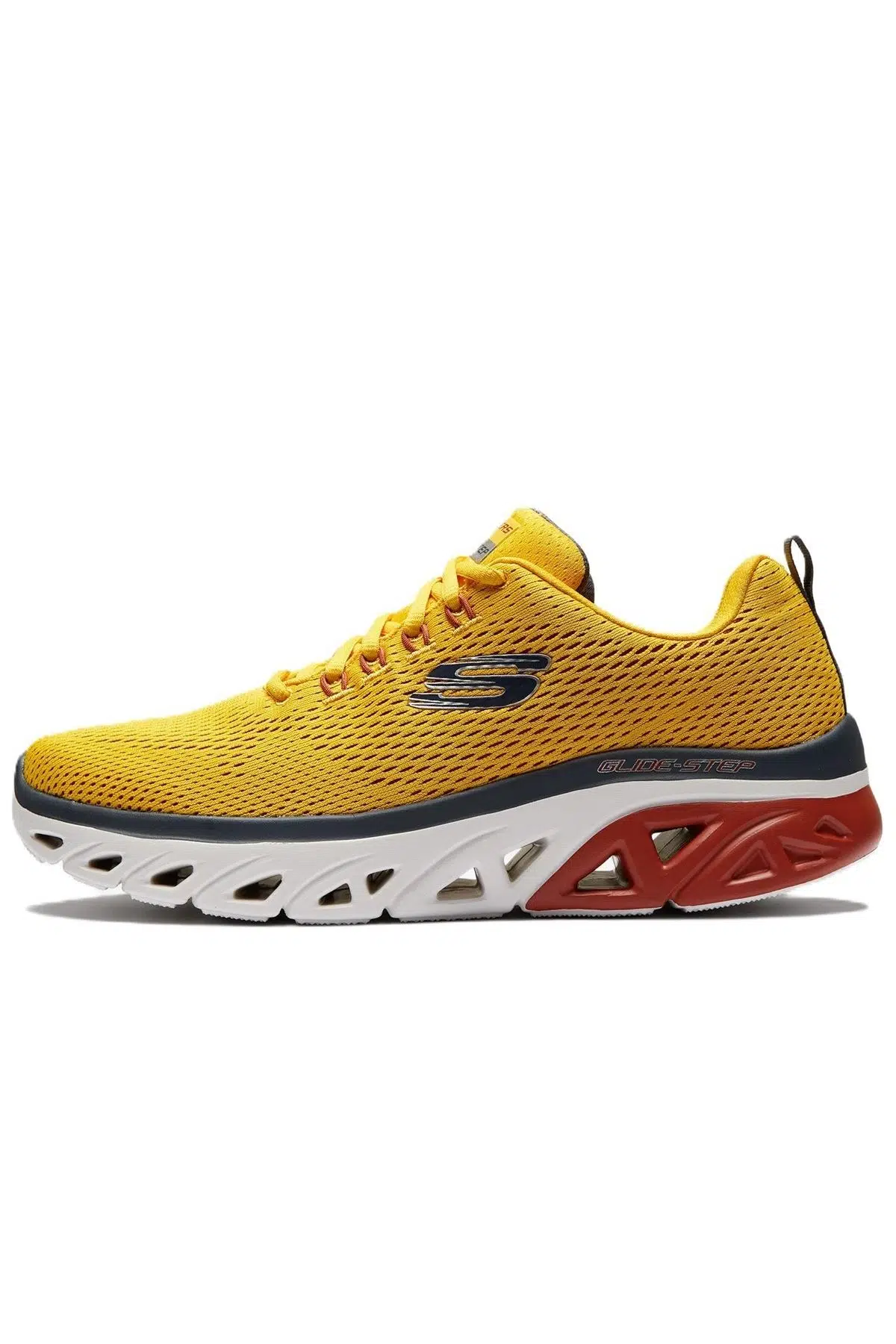 Skechers Glide-Step Sport-Wave Heat Memory Foam Mens Sneaker Hafızalı Taban Erkek Günlük Spor Ayakkabı Sarı