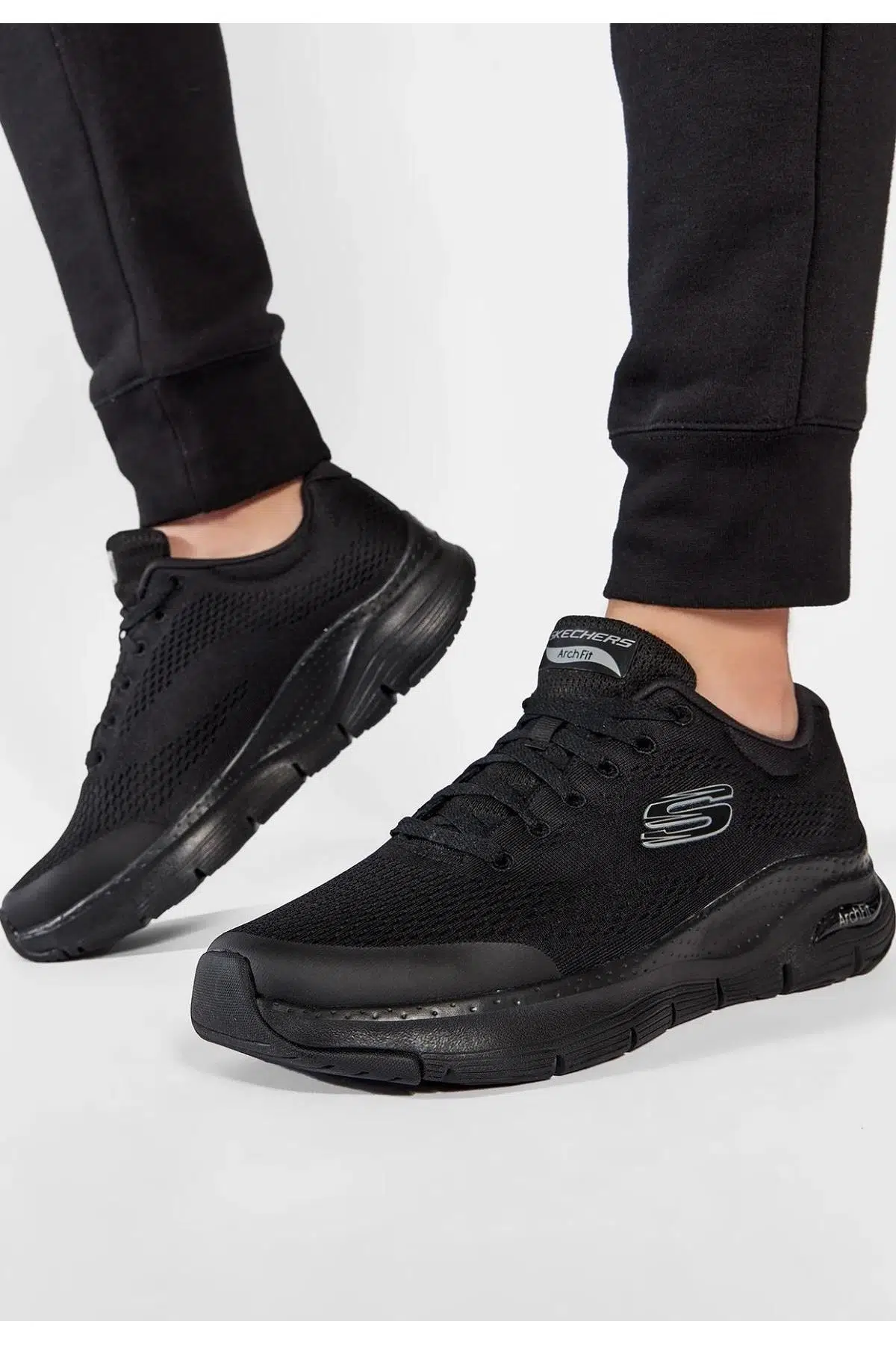 Skechers Air Cooled Arch Fith Black Sneaker Siyah Günlük Spor Ayakkabı
