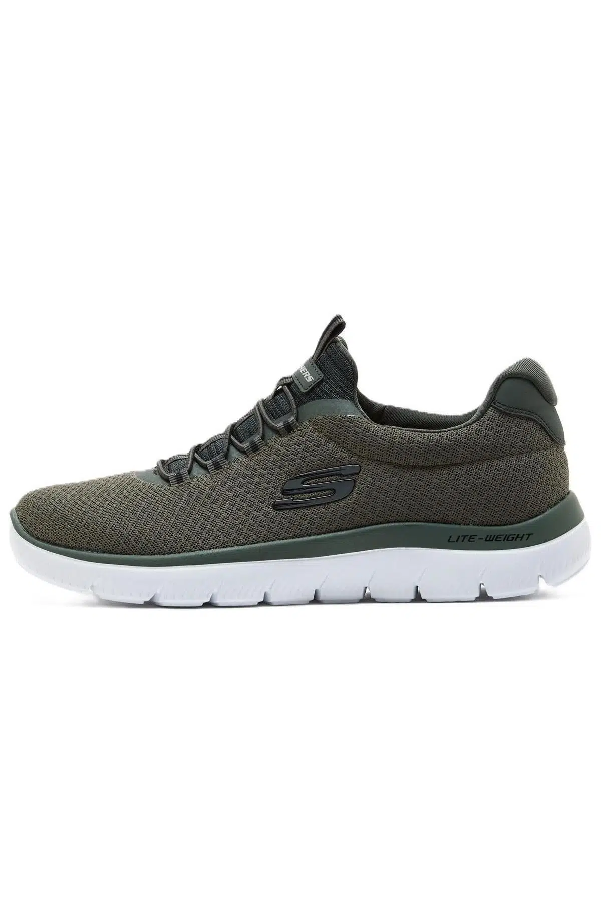 Skechers Air Cooled Memory Foam Sneaker Hafızalı Taban Lastik ipli Haki Günlük Spor Ayakkabı