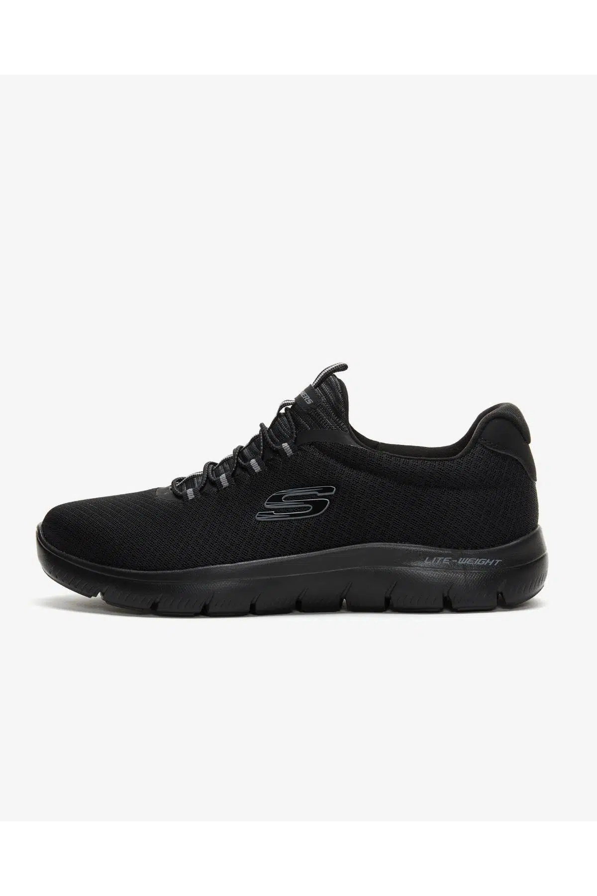 Skechers Air Cooled Memory Foam Sneaker Lastik ipli Siyah Günlük Spor Ayakkabı