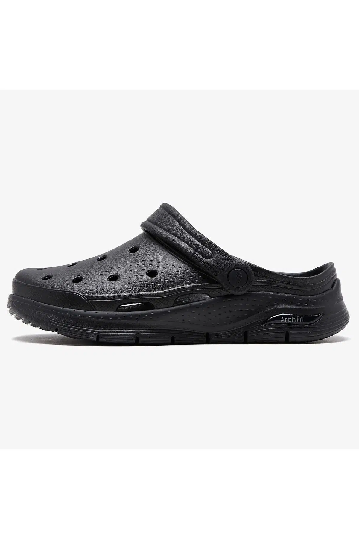 Skechers Airch Fit Foamies Valiant Mens Sandals Erkek Günlük Terlik Siyah