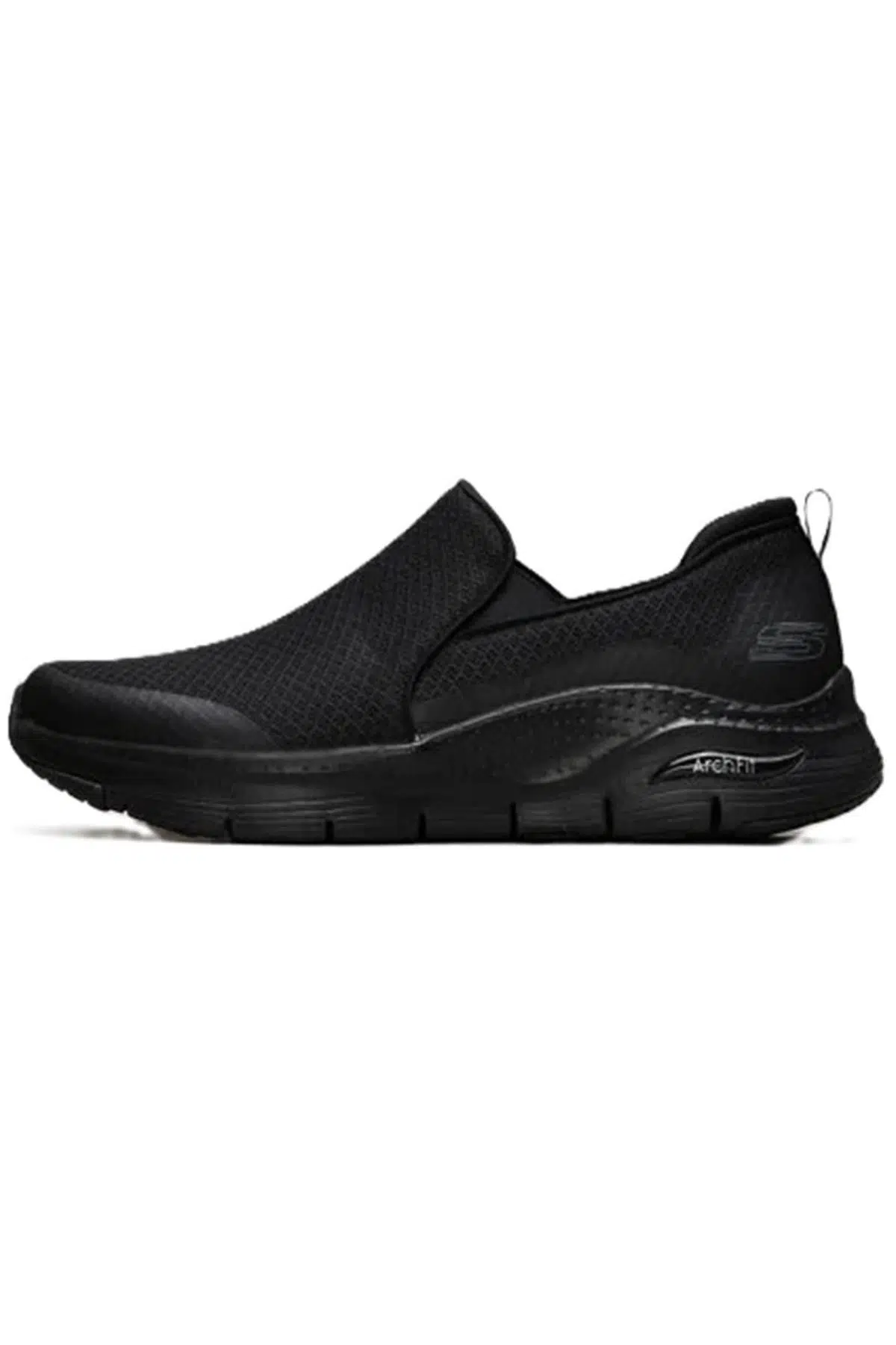 Skechers Arch Fit Banlin Sneaker Konfor Tabanlı Erkek Yürüyüş Ayakkabısı 4cm Yükseklik Siyah