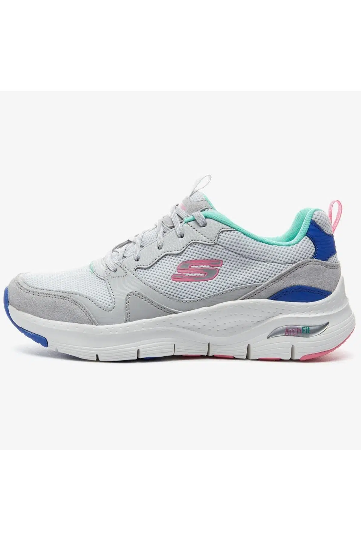 Skechers Arch Fit Vista Wiev Womens Walking Shoes Grey Kadın Günlük Spor Ayakkabı Gri