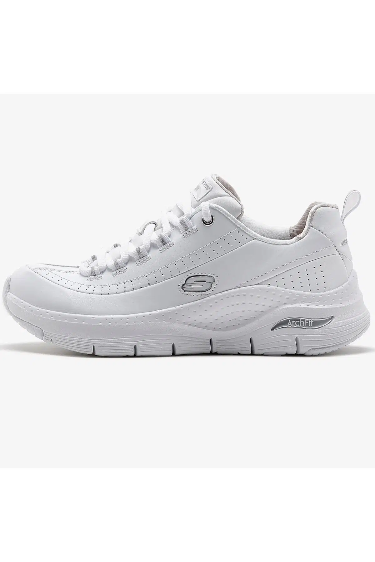 Skechers Arch Fit Citi Drive Leather Womens Sneaker Hakiki Deri Kadın Günlük Spor Ayakkabısı Beyaz