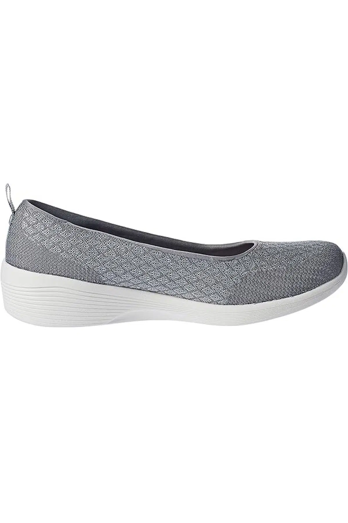 Skechers Arya Get Real Memory Foam Womens Sneaker Hafızalı Taban Bağcıksız Kadın Günlük Spor Ayakkabı Gri